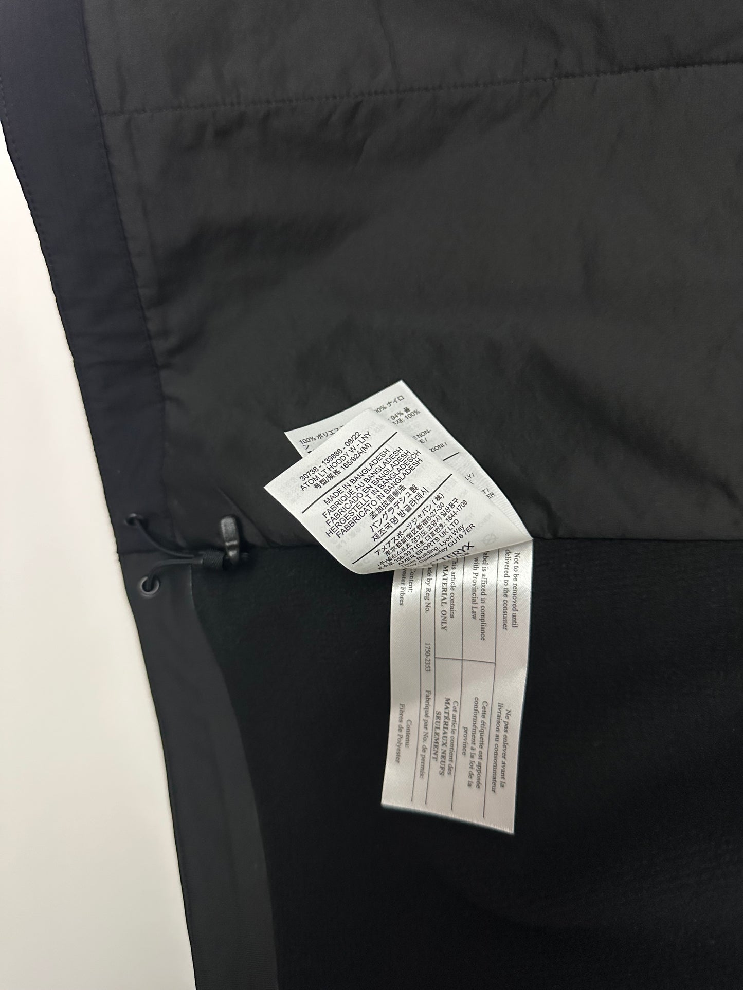 Arc'teryx Atom LT Hoody LNY Women's M Medium Black Lunar New Year Rabbit