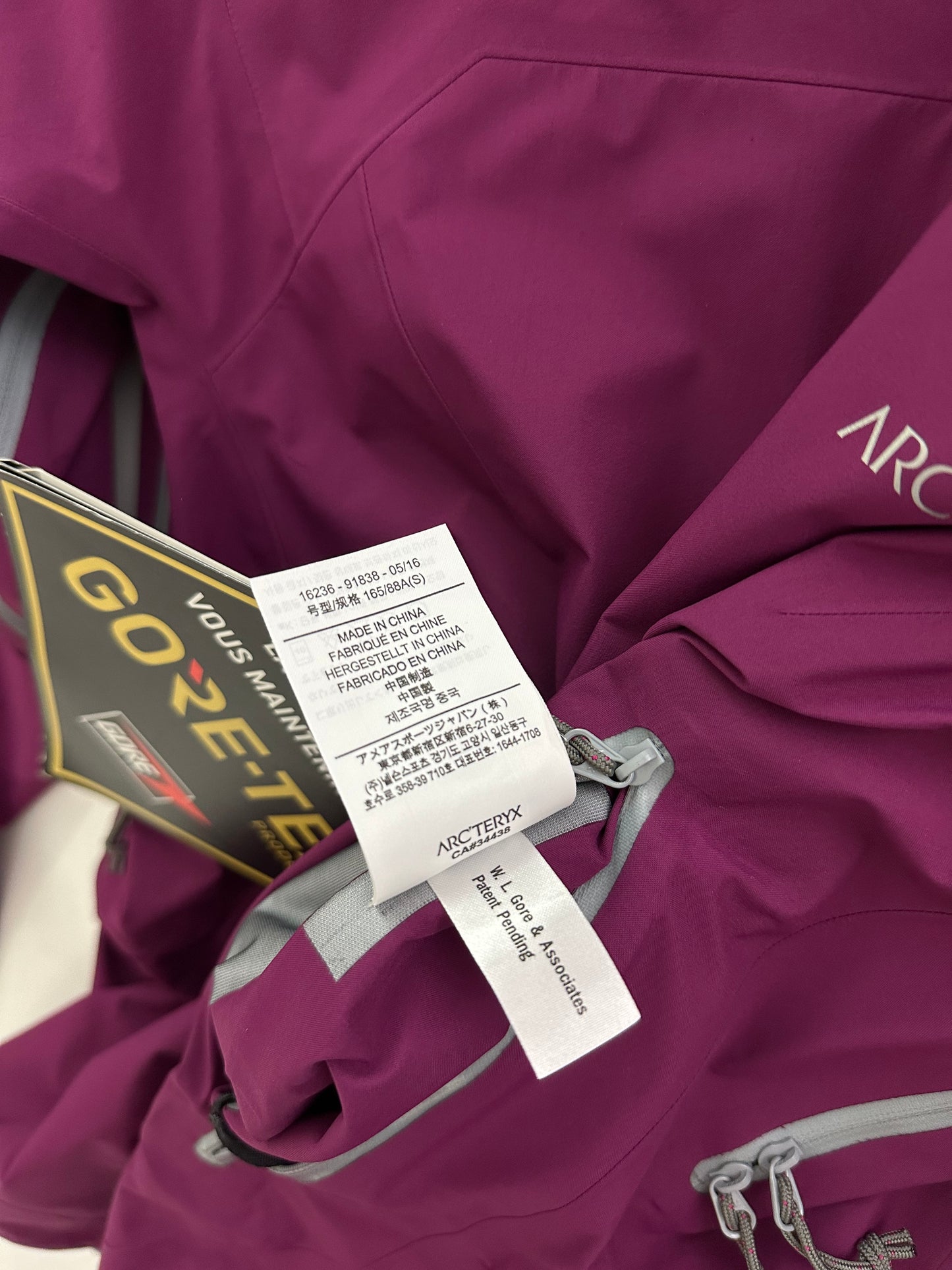 Arc’teryx Zeta AR Jacket Chandra Pink Women’s S Small Gore-Tex