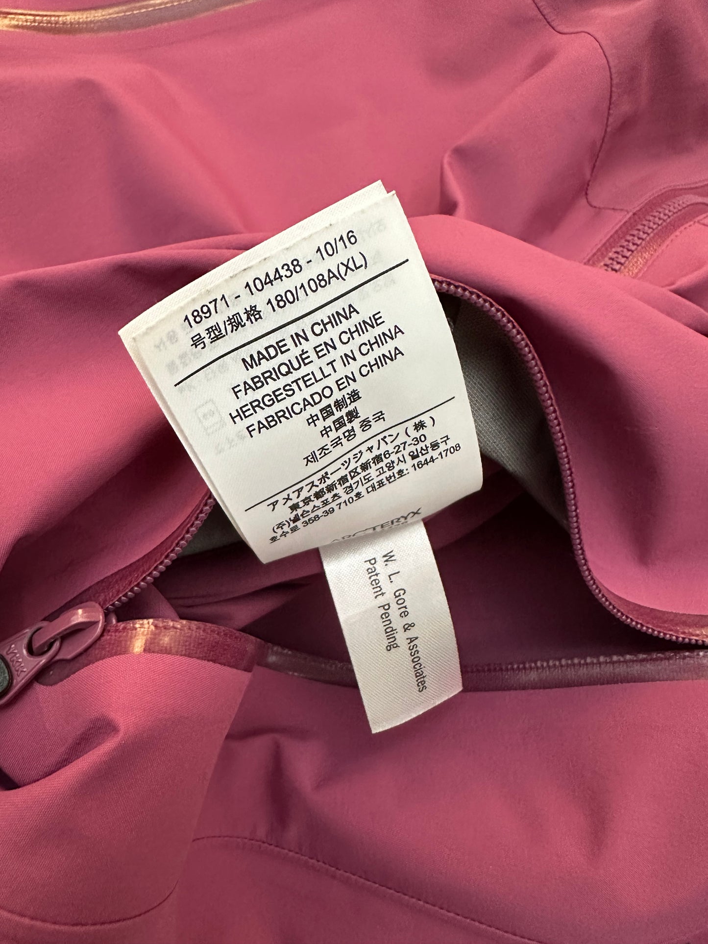 Arc’teryx Beta SL Hybrid Jacket Pink Women’s XL Extra Large Gore-Tex