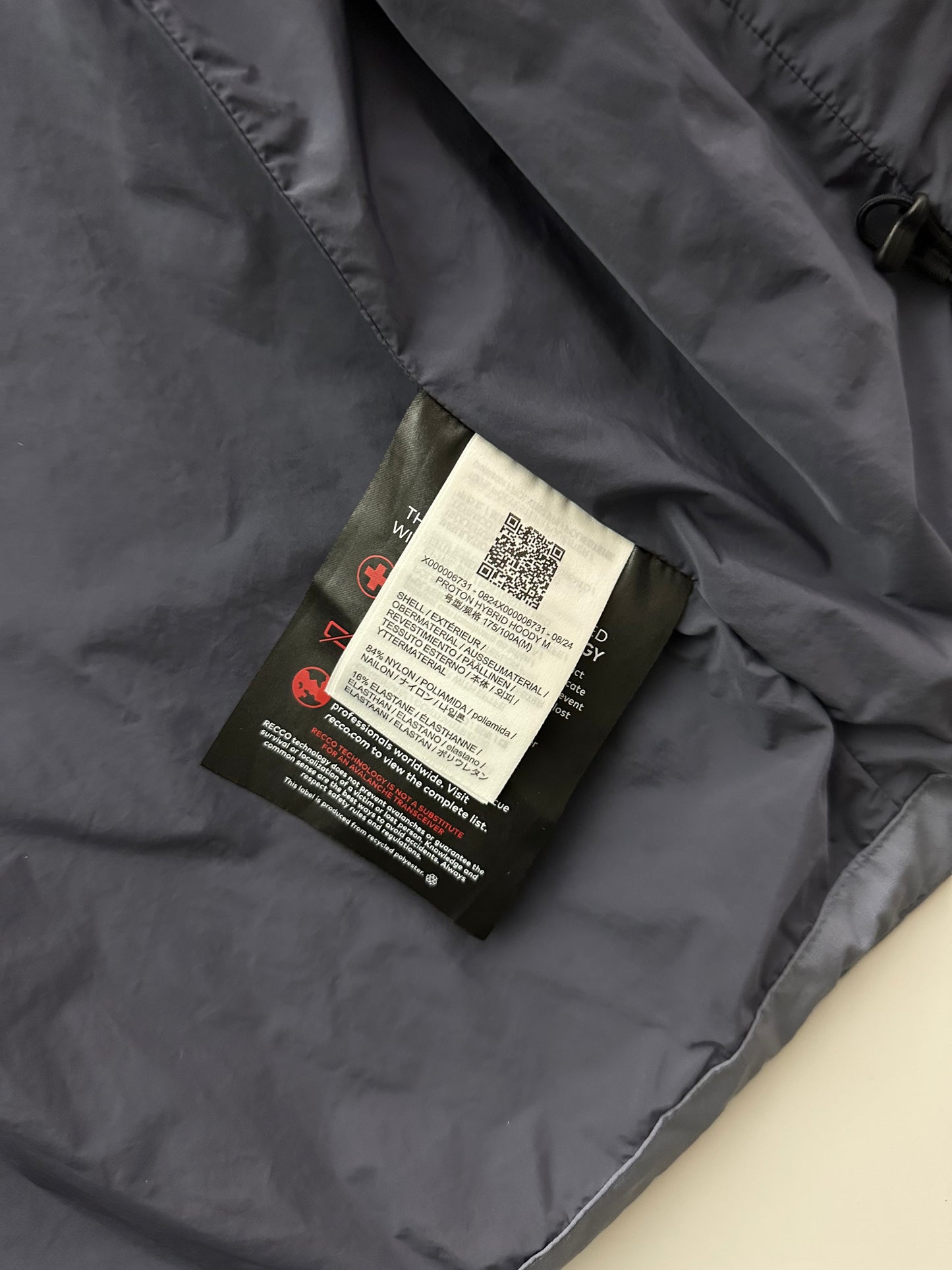 Arc’teryx Proton Hybrid Hoody Stratus Men’s M Medium Gore-Tex Infinium RECCO