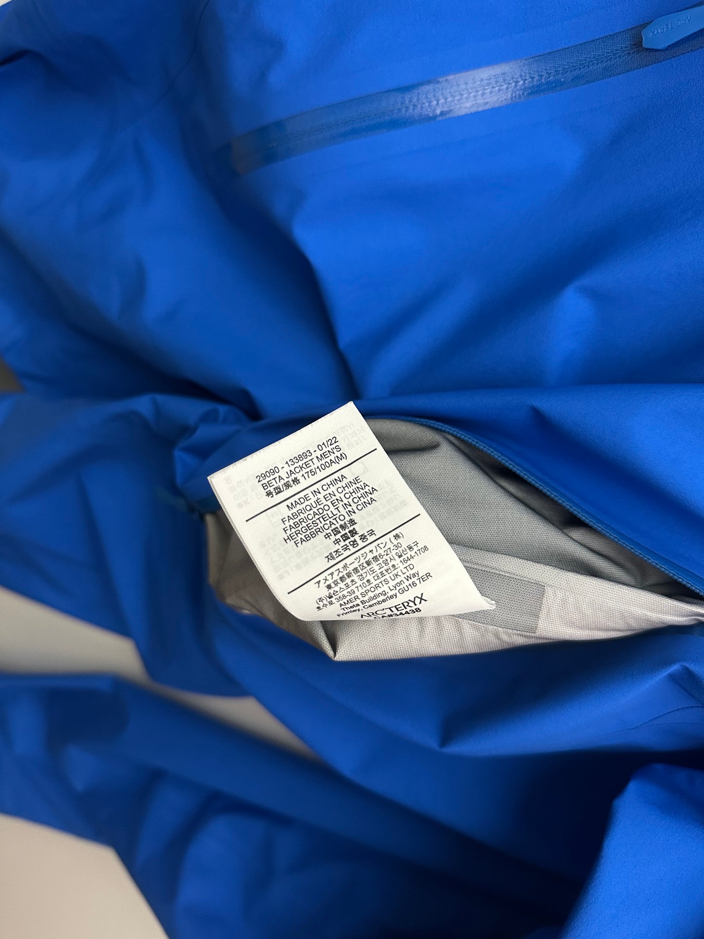 Arc’teryx Beta Jacket Blue Men's M Medium Gore-Tex