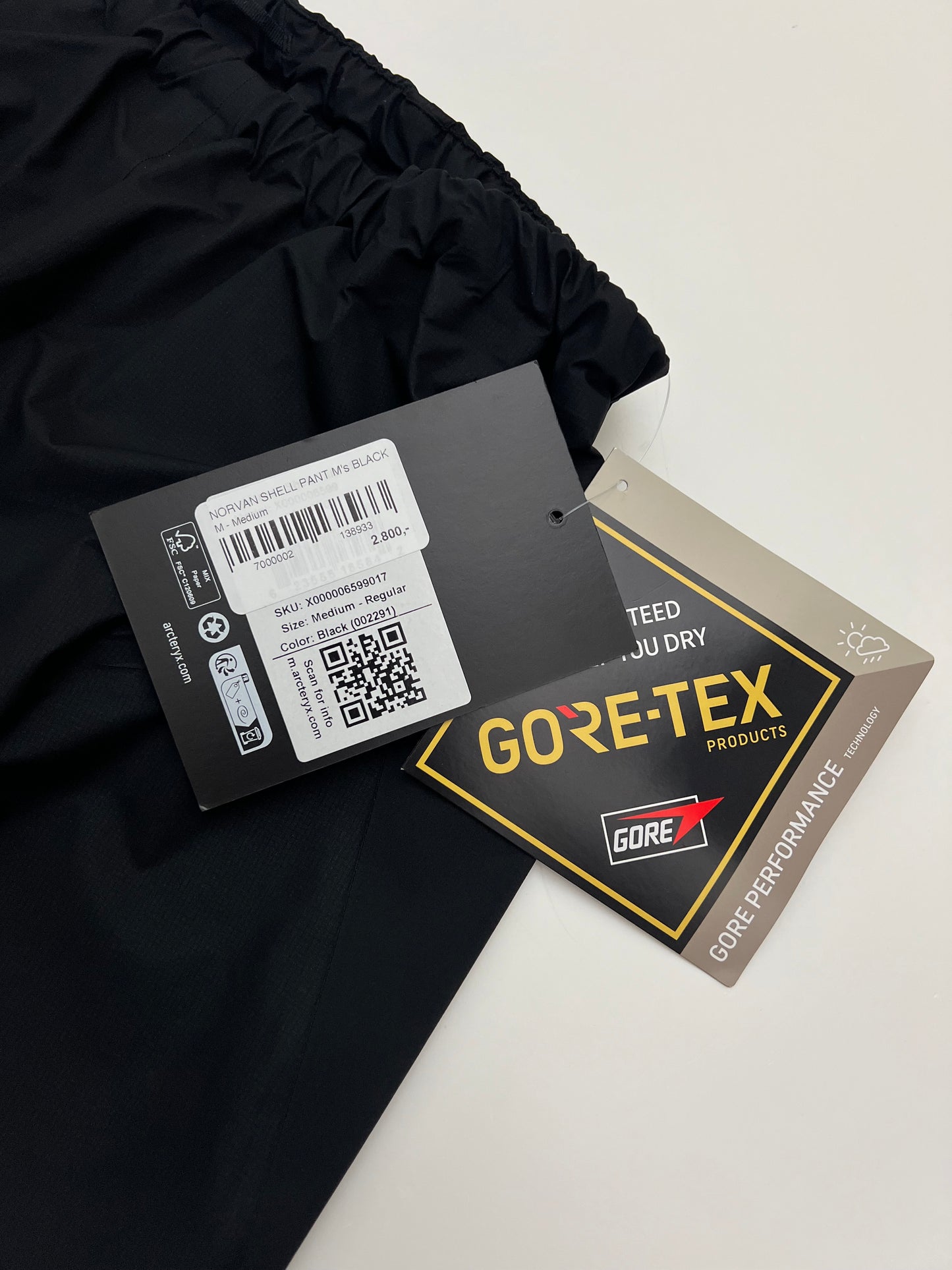 Arc'teryx Norvan Shell Pant Black Men’s M Medium Gore-Tex