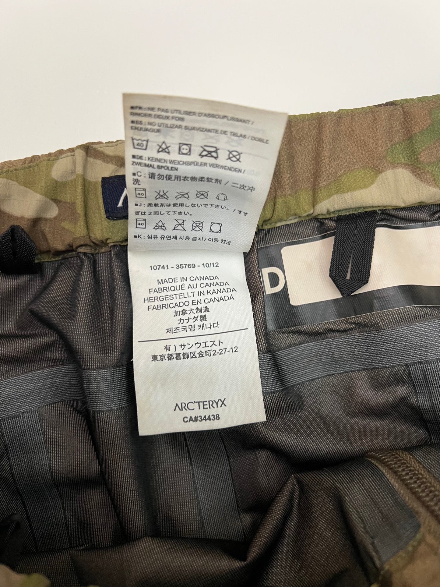 Arc'teryx LEAF Alpha Pant Multicam Men’s M Medium Gore-Tex