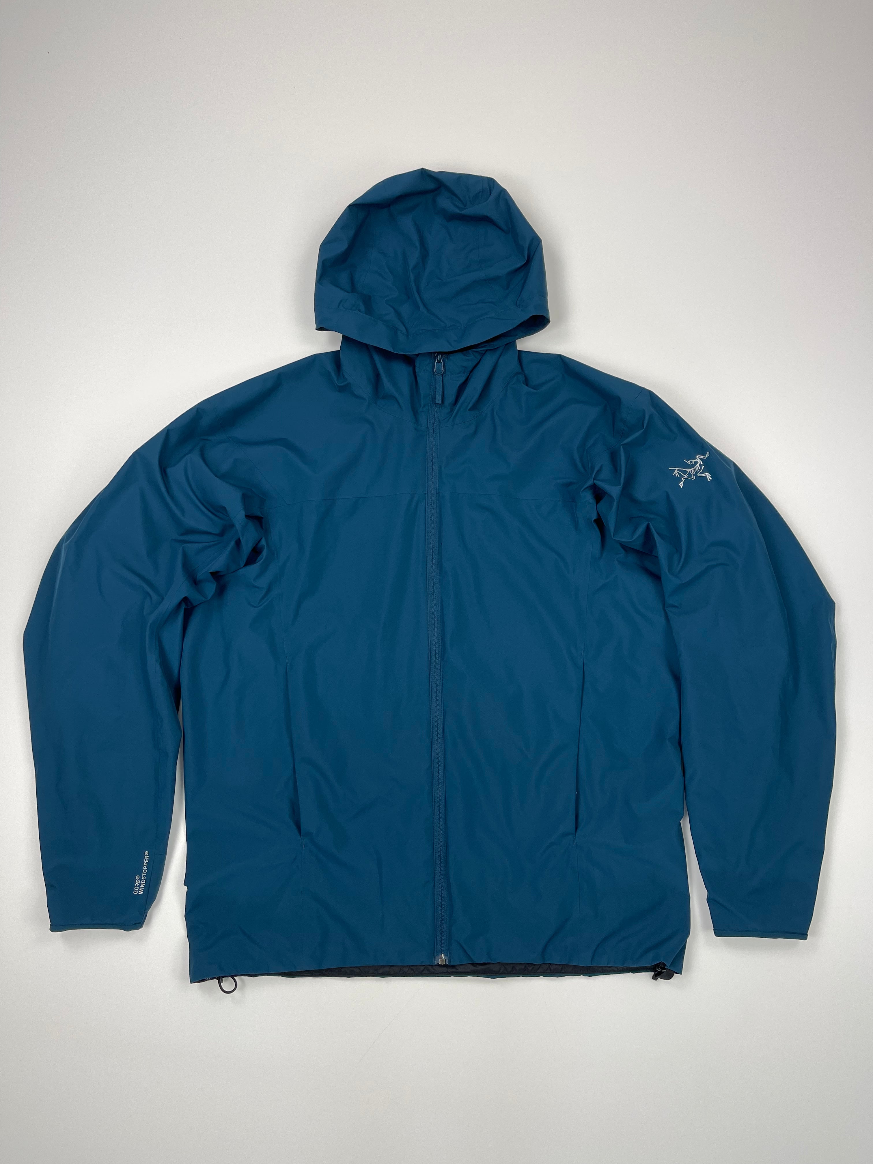 Arc'teryx Solano Hoody Blue M Medium Gore-Tex Infinium – Chamonyx