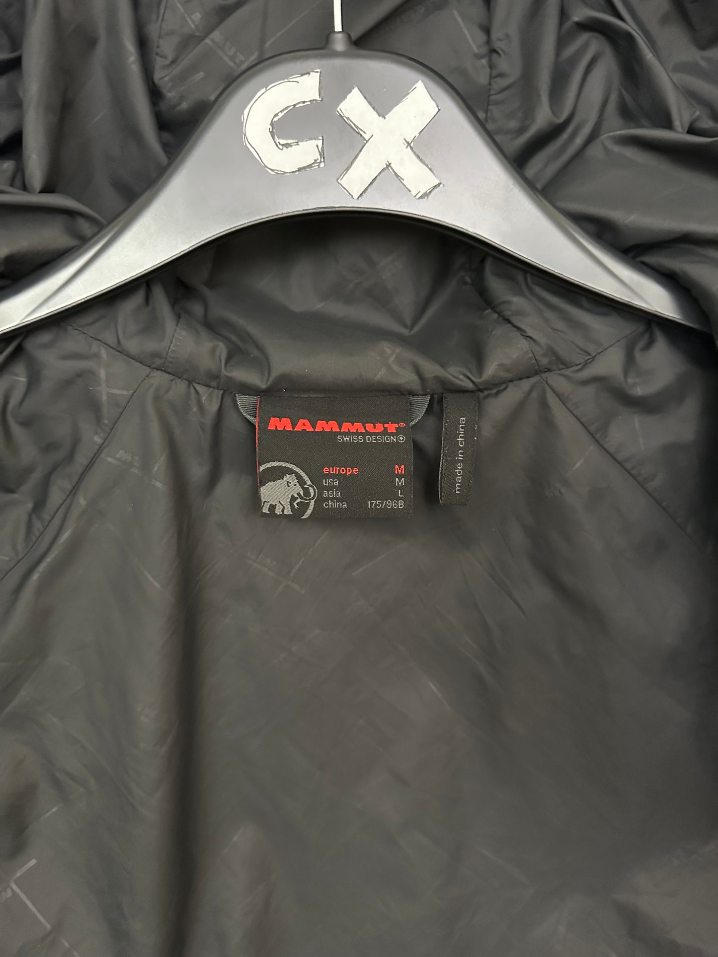 Mammut Rime Pro Insulated Hooded Jacket Men’s M Medium Black / Dark Grey