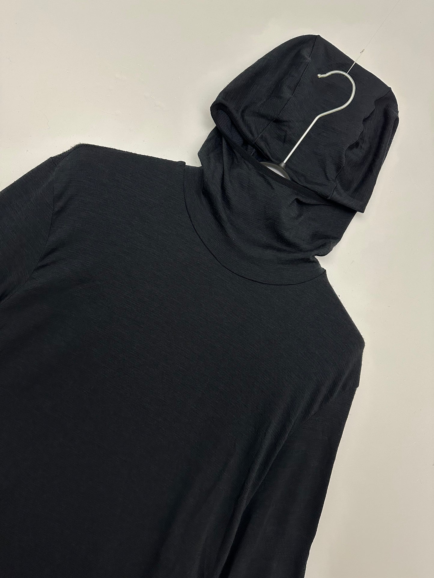 Salomon Outspeed Wool Hoodie M Deep Black XL Men's