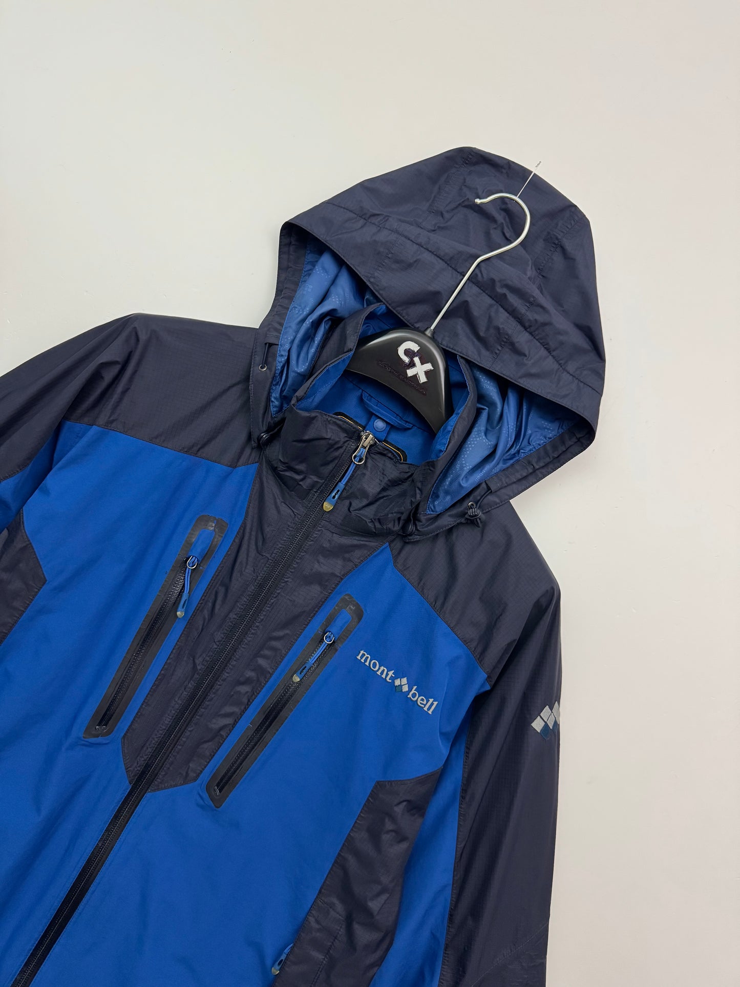Montbell Rain Trekker Gore-Tex Jacket Men’s S Small Blue