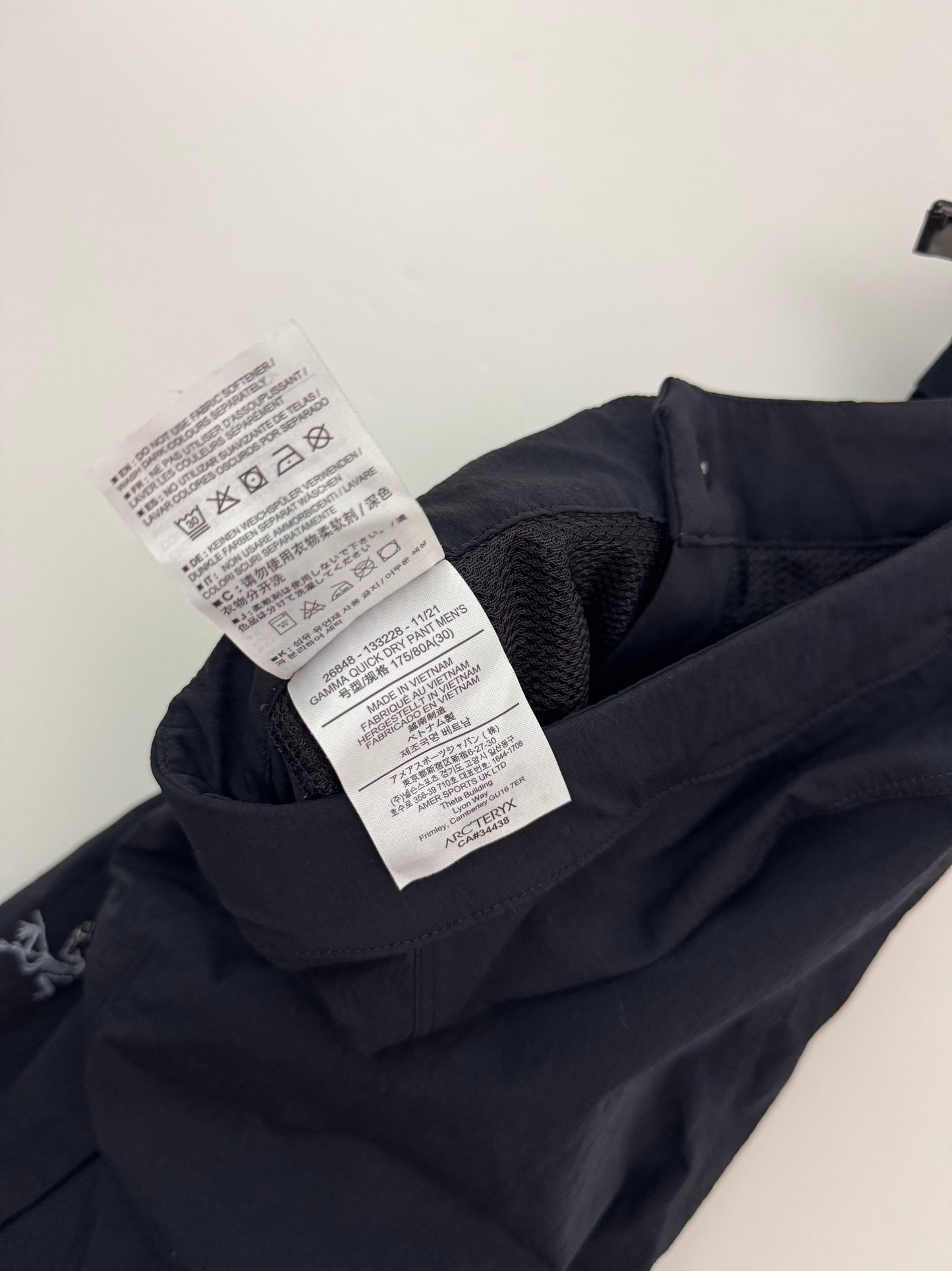 Arc'teryx Gamma Quick Dry Pant Black Men’s 30