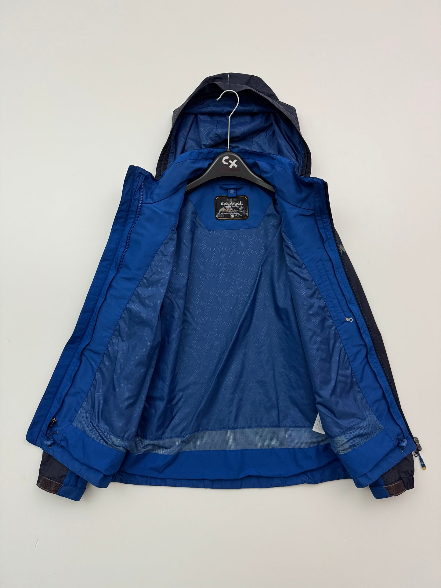 Montbell Rain Trekker Gore-Tex Jacket Men’s S Small Blue