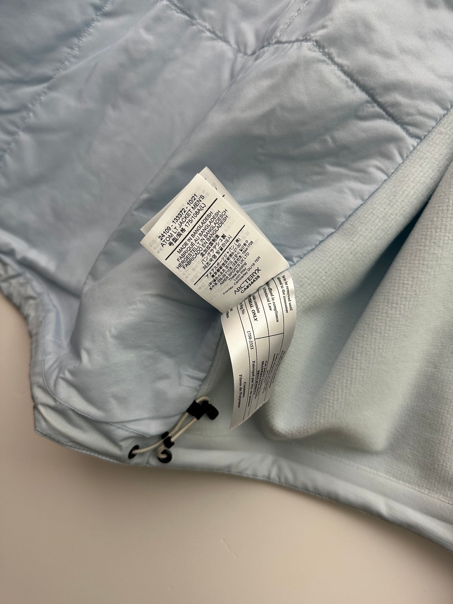 Arc’teryx Atom LT Jacket Ether Blue Men’s L Large