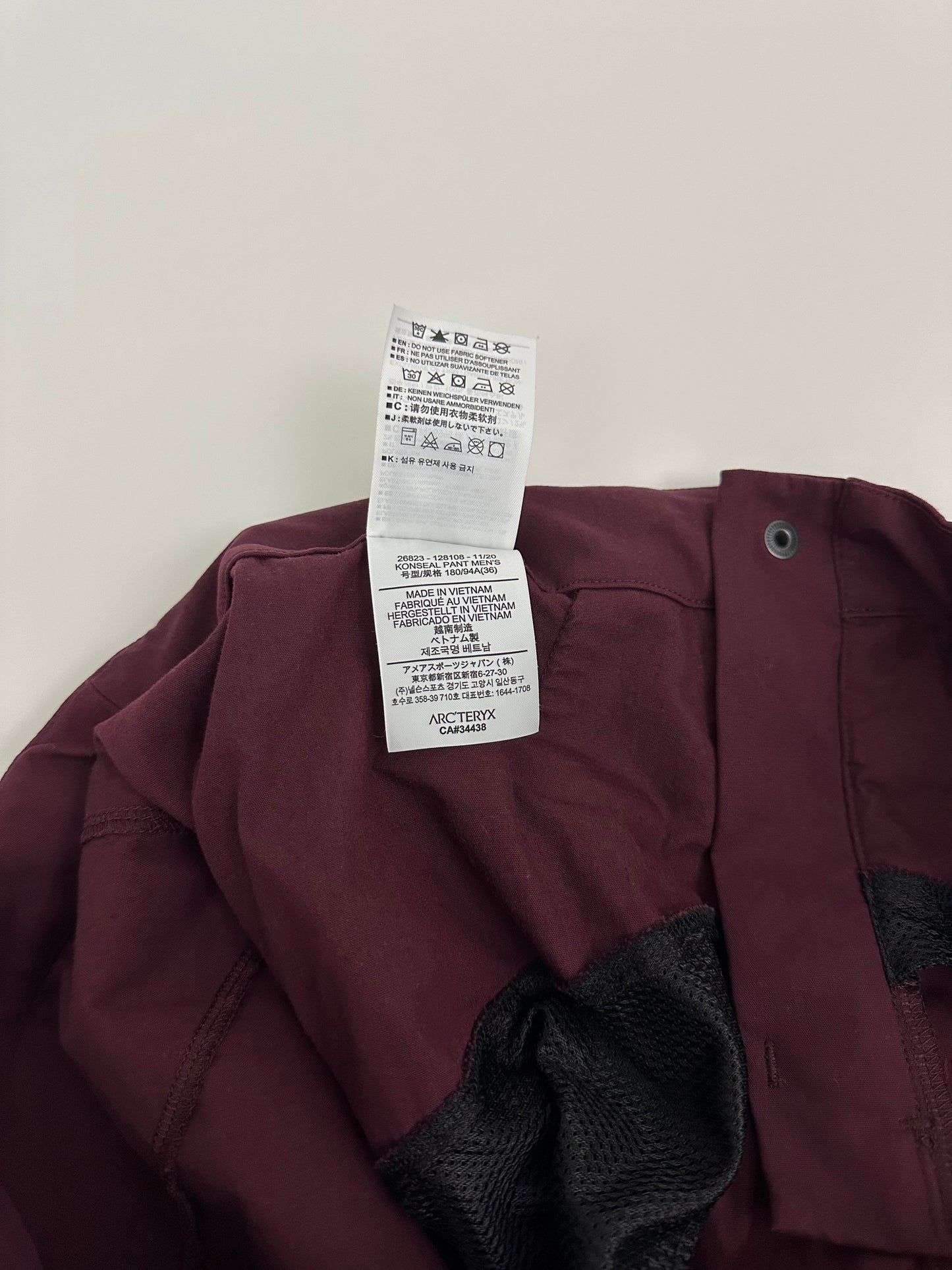 Arc'teryx Konseal Pant Red Men’s 36