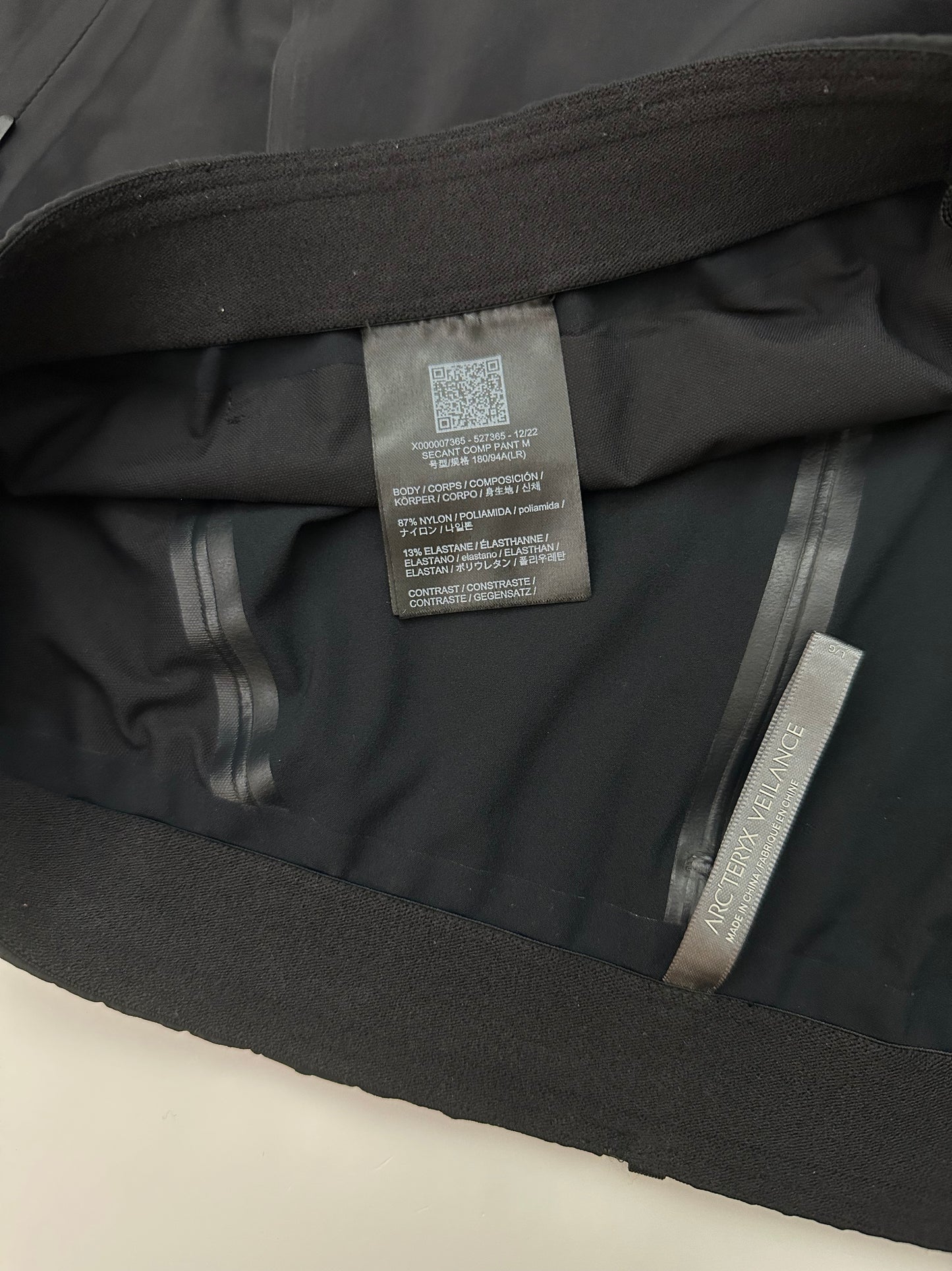 Arc’teryx Veilance Secant Comp Pant Black Men’s L Large