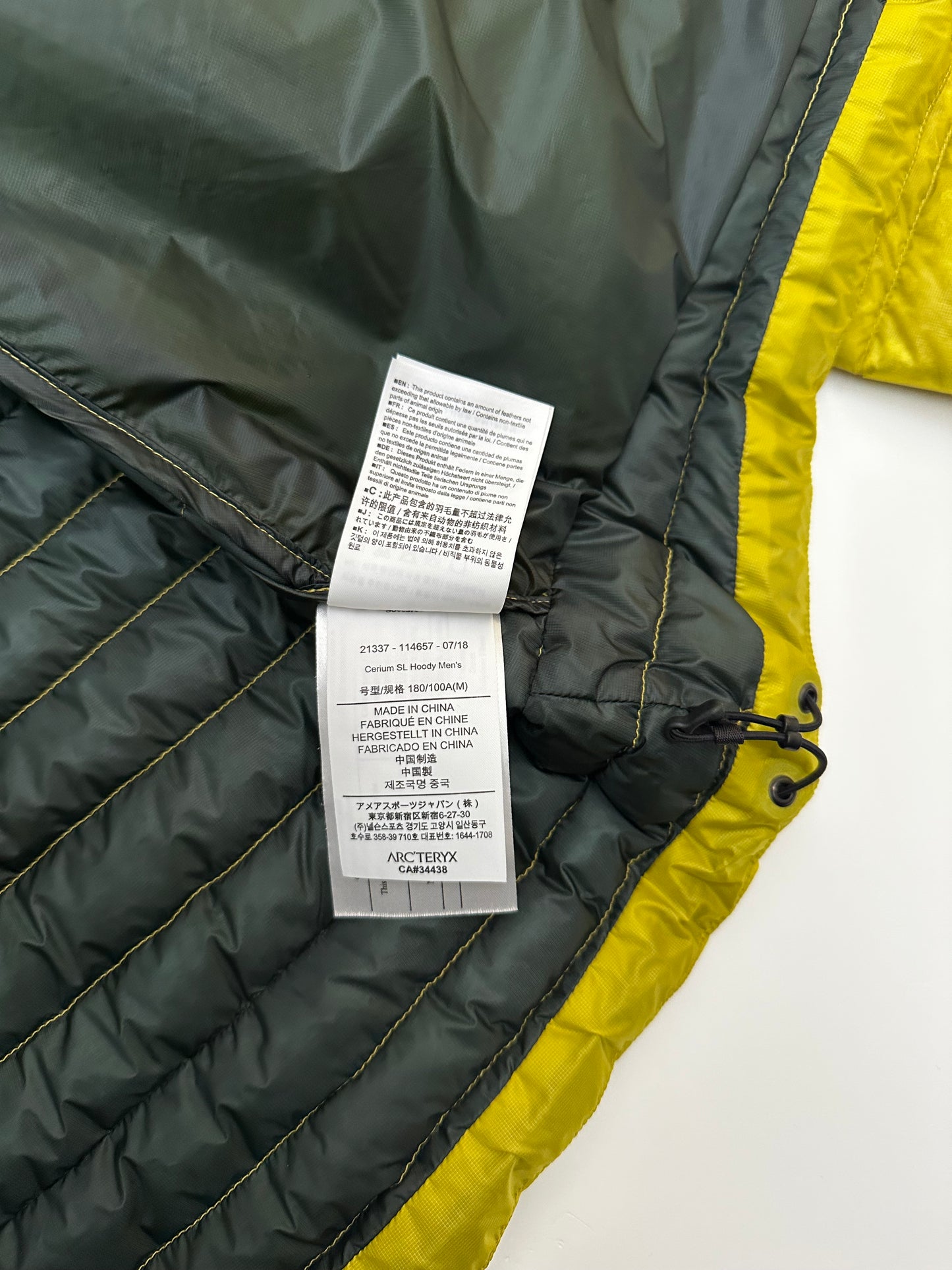 Arc’teryx Cerium SL Hoody Yellow Men’s M Medium