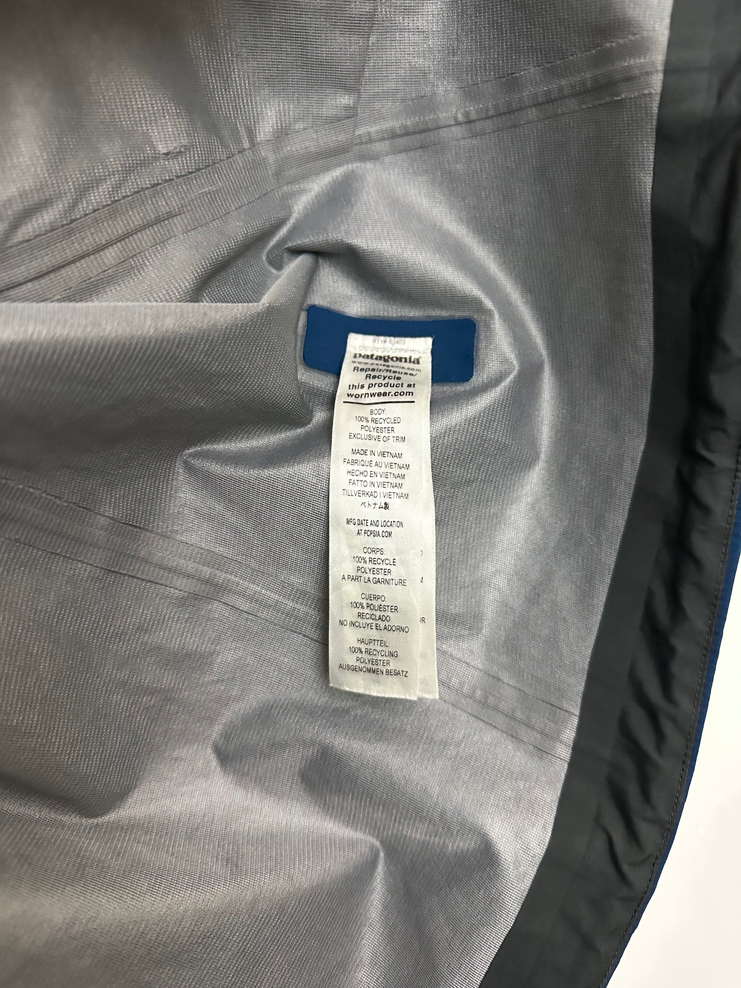 Patagonia Triolet Jacket Blue Men’s L Gore-Tex