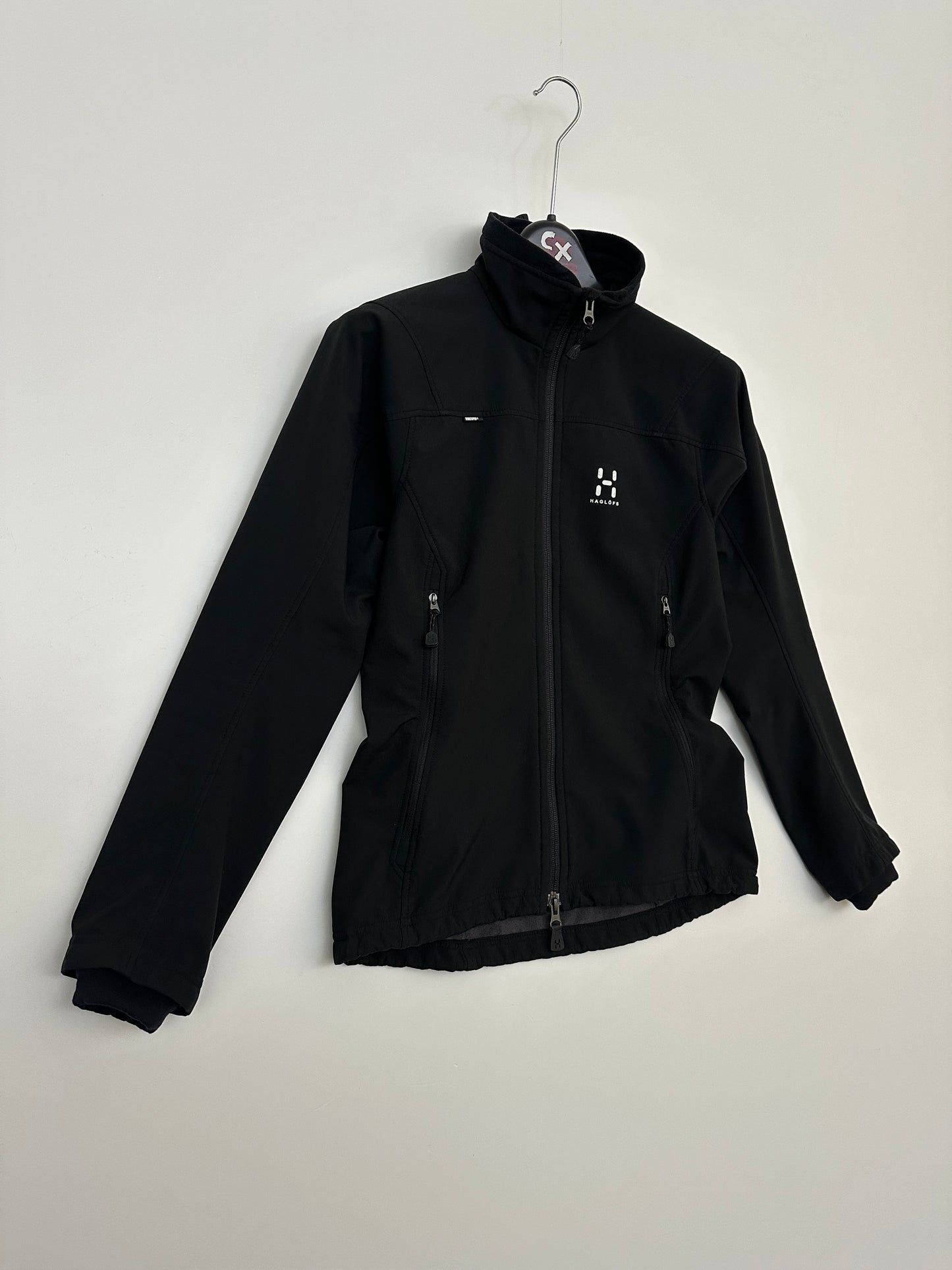 Haglöfs GORE-TEX Windstopper Softshell Jacket Black Full Zip Women’s XS