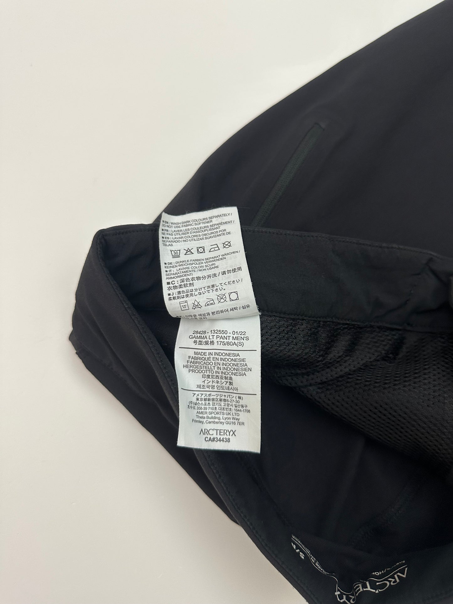 Arc'teryx Gamma LT Pant Black Men’s S Small