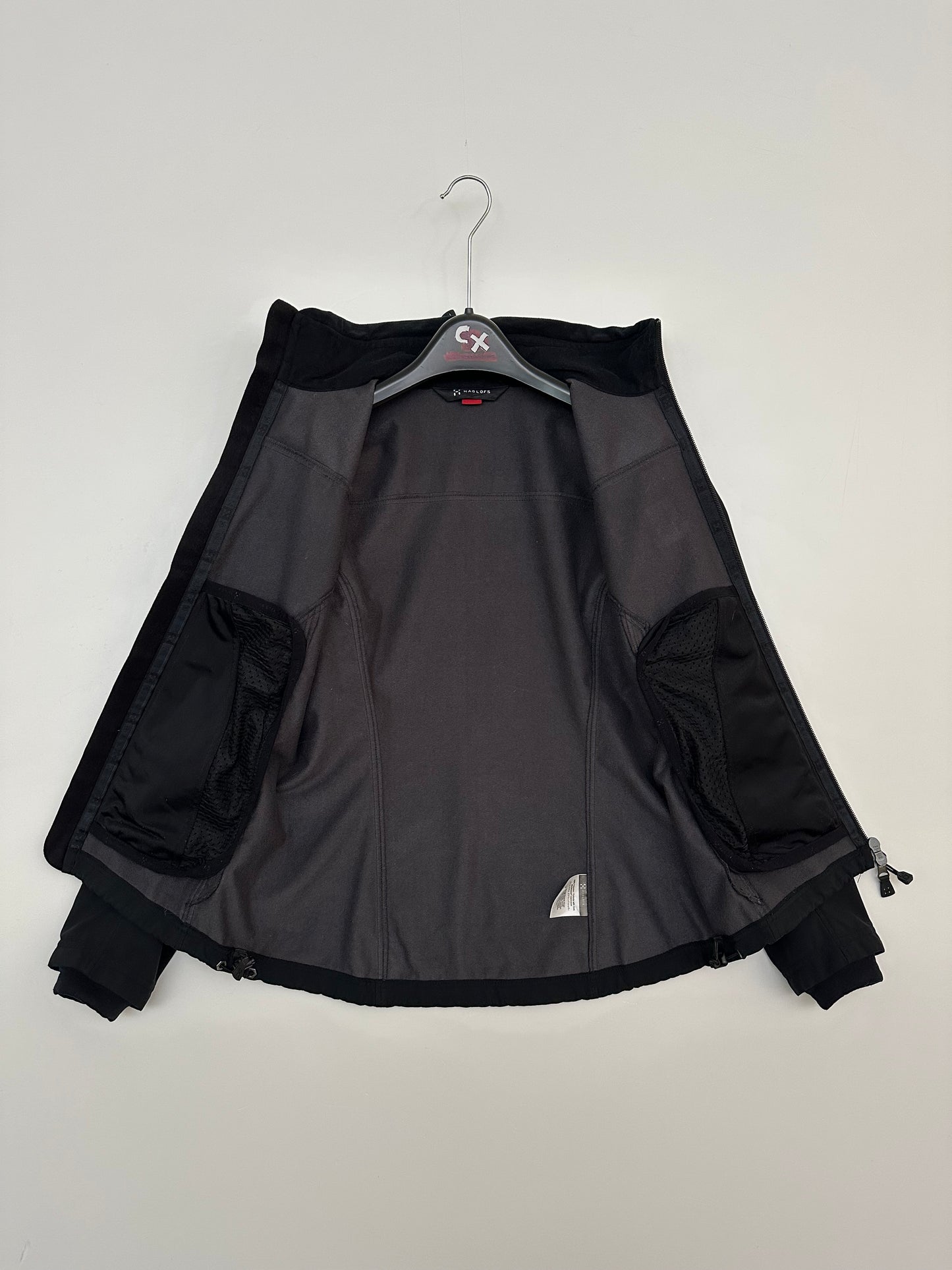 Haglöfs GORE-TEX Windstopper Softshell Jacket Black Full Zip Women’s XS
