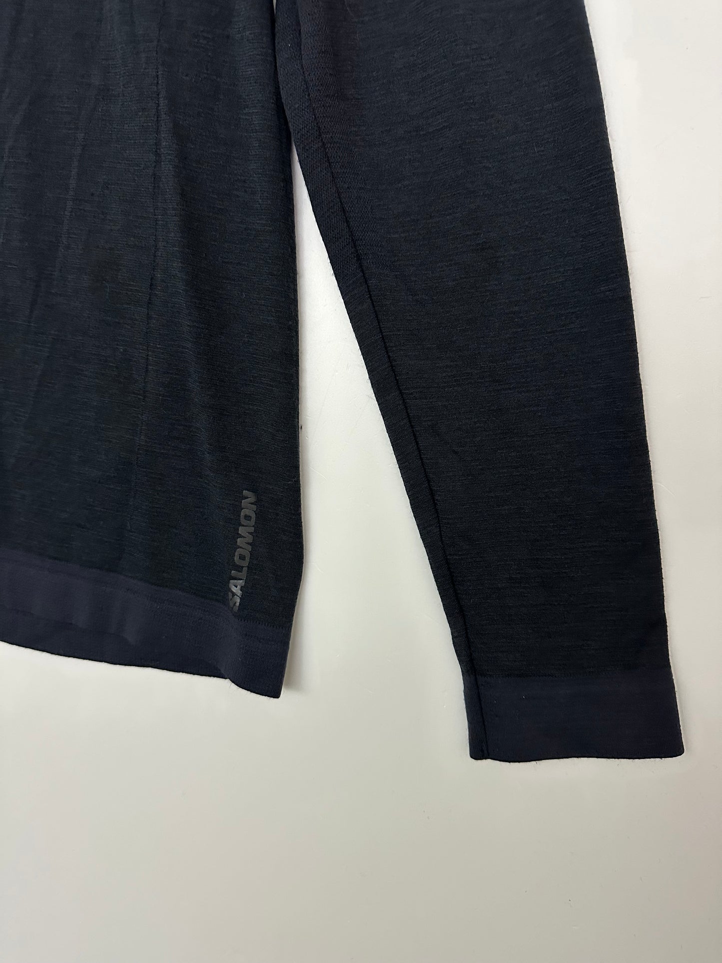 Salomon Outspeed Wool Hoodie M Deep Black XL Men's