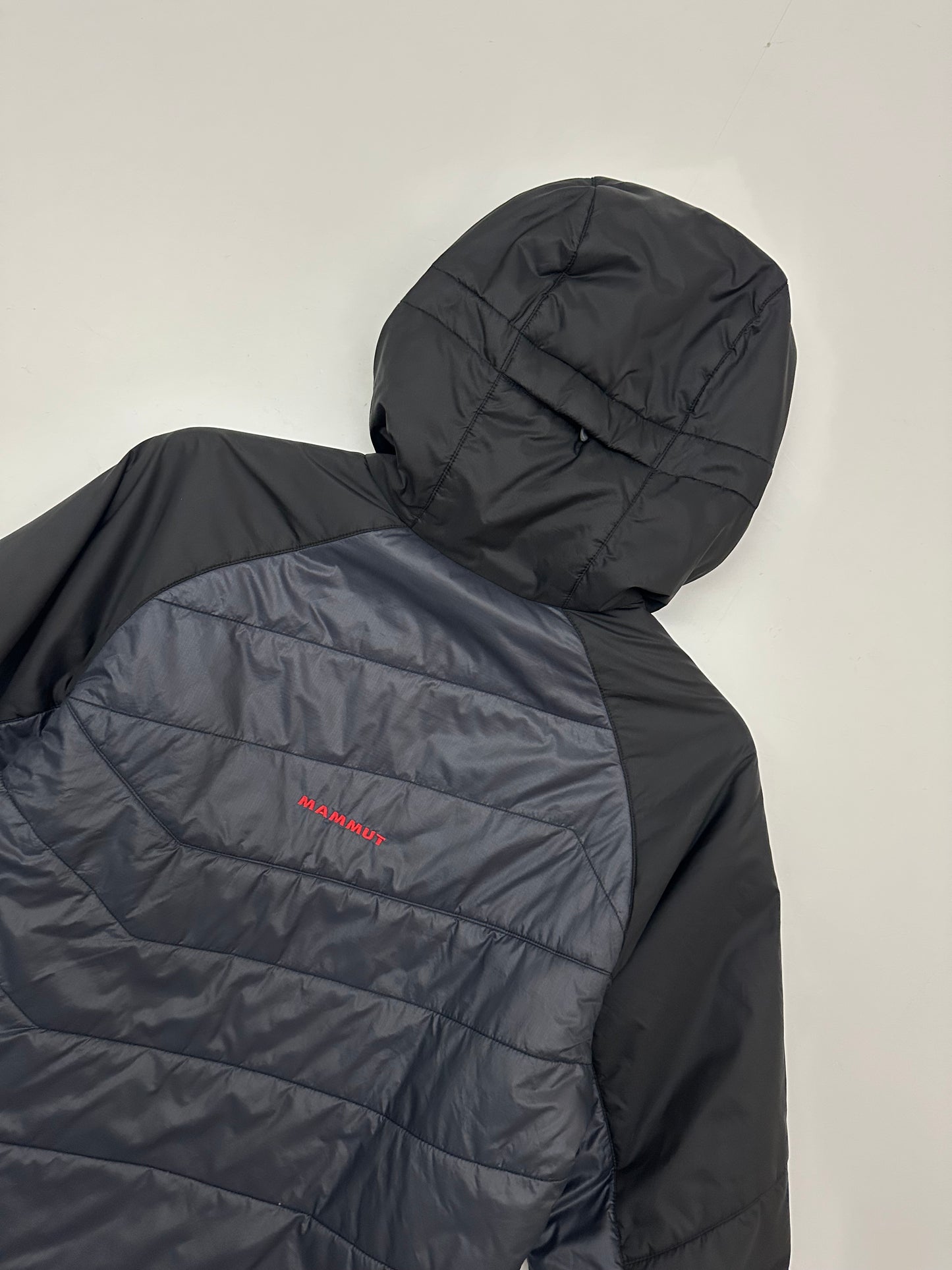 Mammut Rime Pro Insulated Hooded Jacket Men’s M Medium Black / Dark Grey