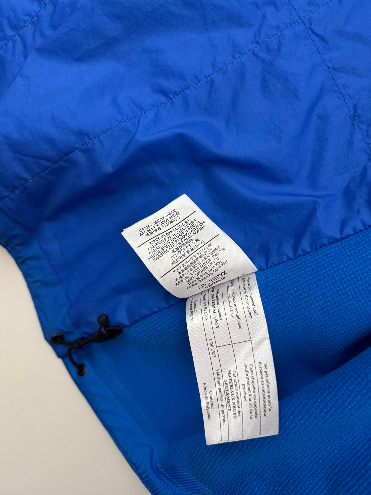 Arc’teryx Atom LT Hoody Vitality Blue Men’s S Small