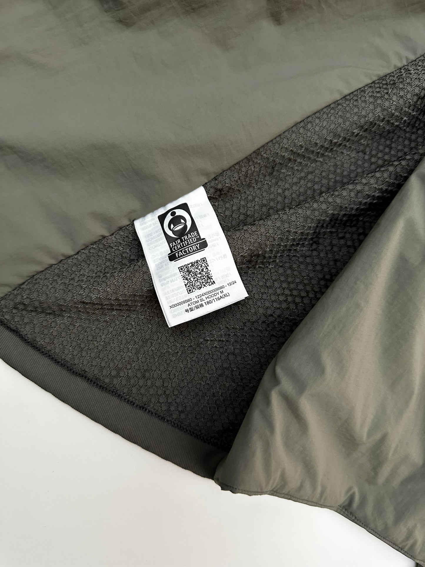 Arc’teryx Atom SL Hoody Forage Green Men’s XL Extra Large