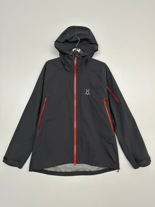 Haglöfs Roc Spirit GORE-TEX C-Knit Waterproof Jacket Magnetite Grey Red XXL