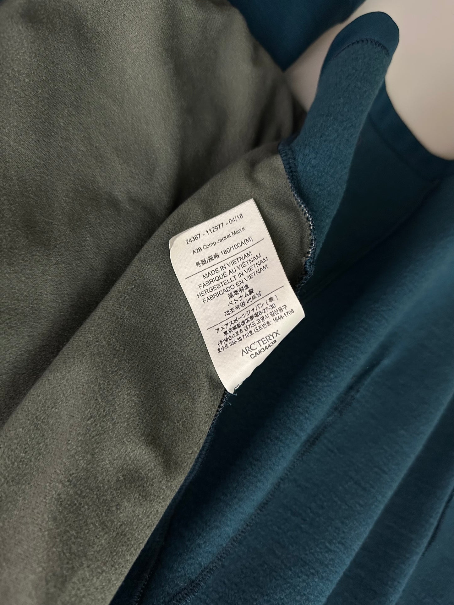 Arc’teryx A2B Comp Jacket Blue Men’s M Medium Gore-Tex Windstopper