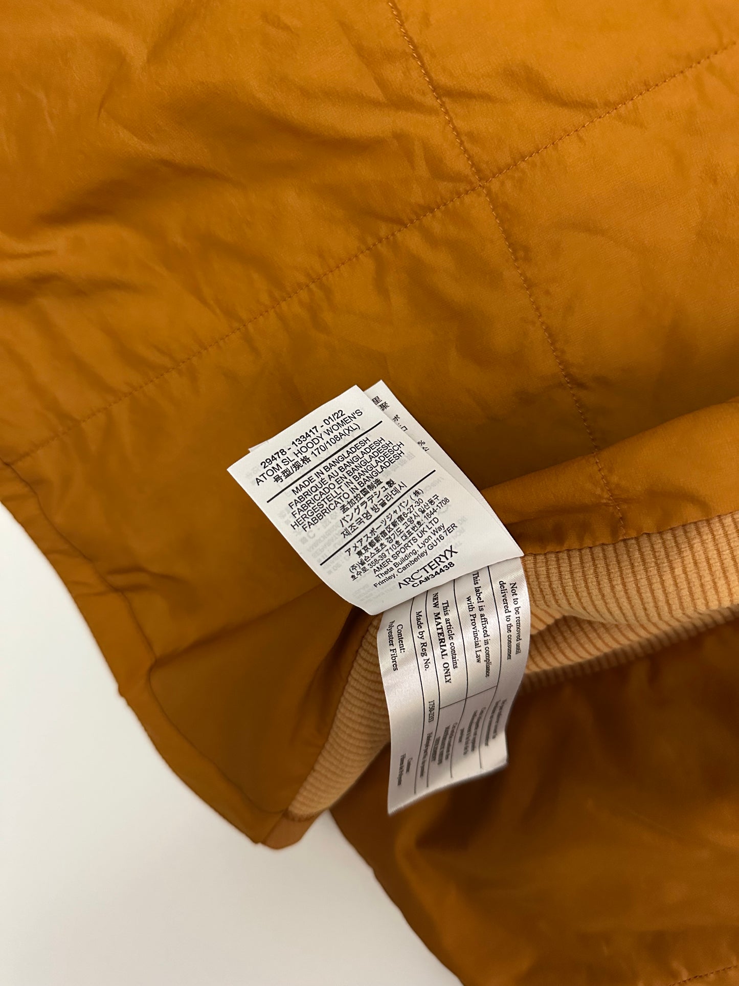 Arc’teryx Atom LT Hoody Revel Orange Women’s XL Extra Large