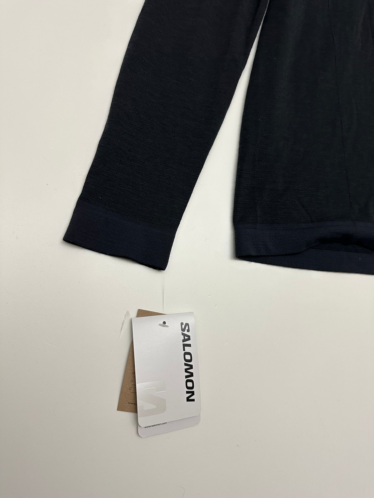 Salomon Outspeed Wool Hoodie M Deep Black XL Men's