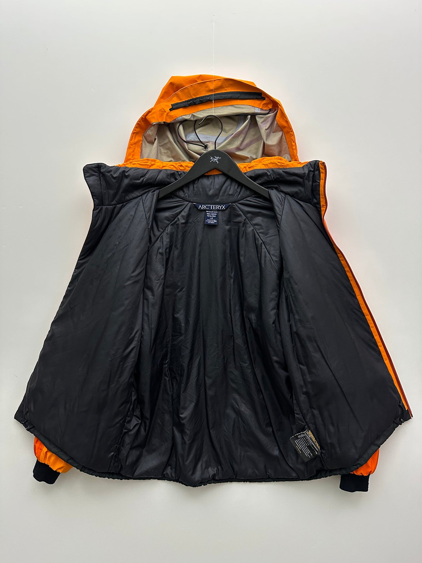 Arc’teryx Fission AR Jacket Yam Orange Men’s L Large Gore-Tex Primaloft