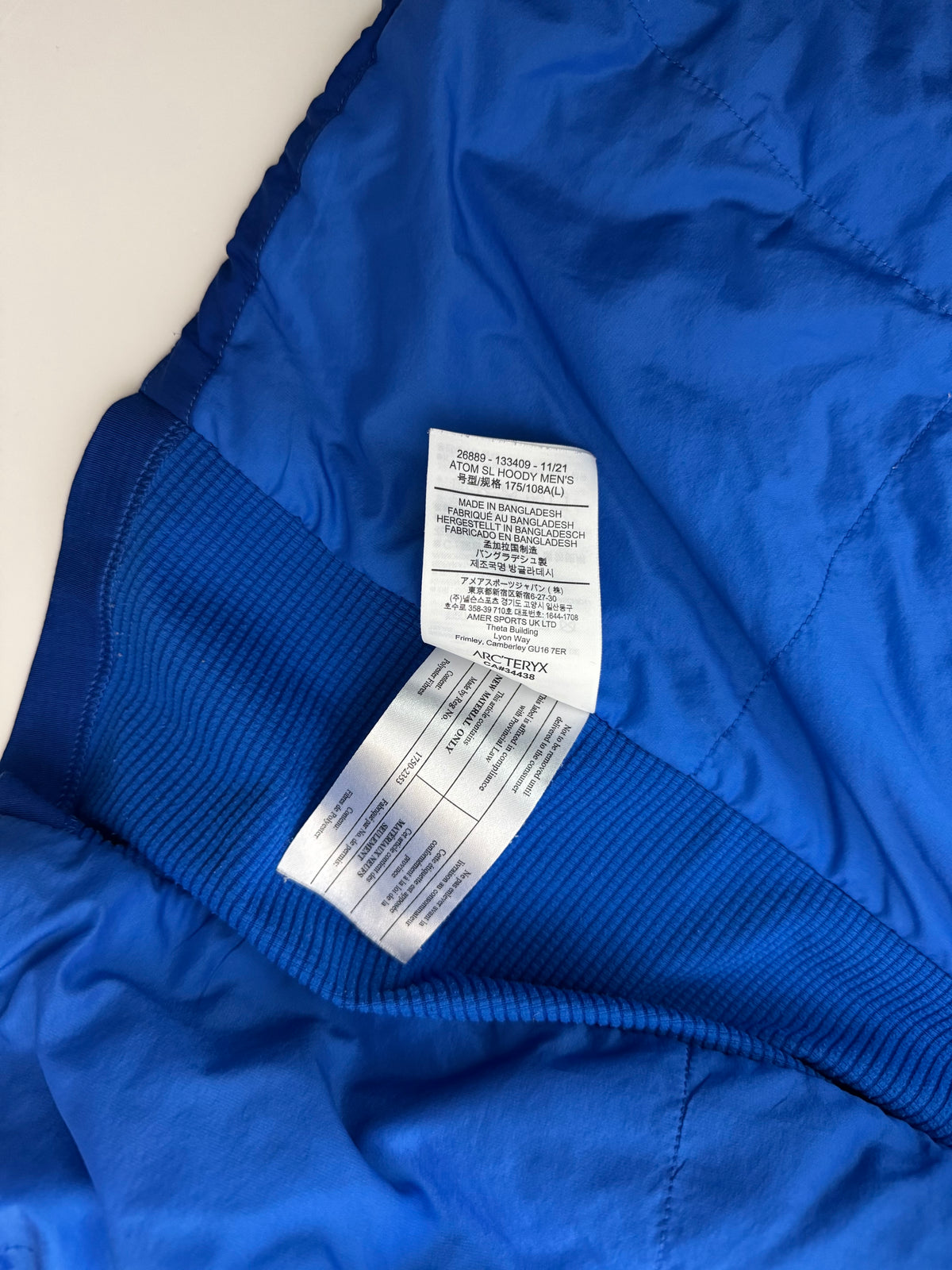 Arc’teryx Atom SL Hoody Blue Men’s L Large