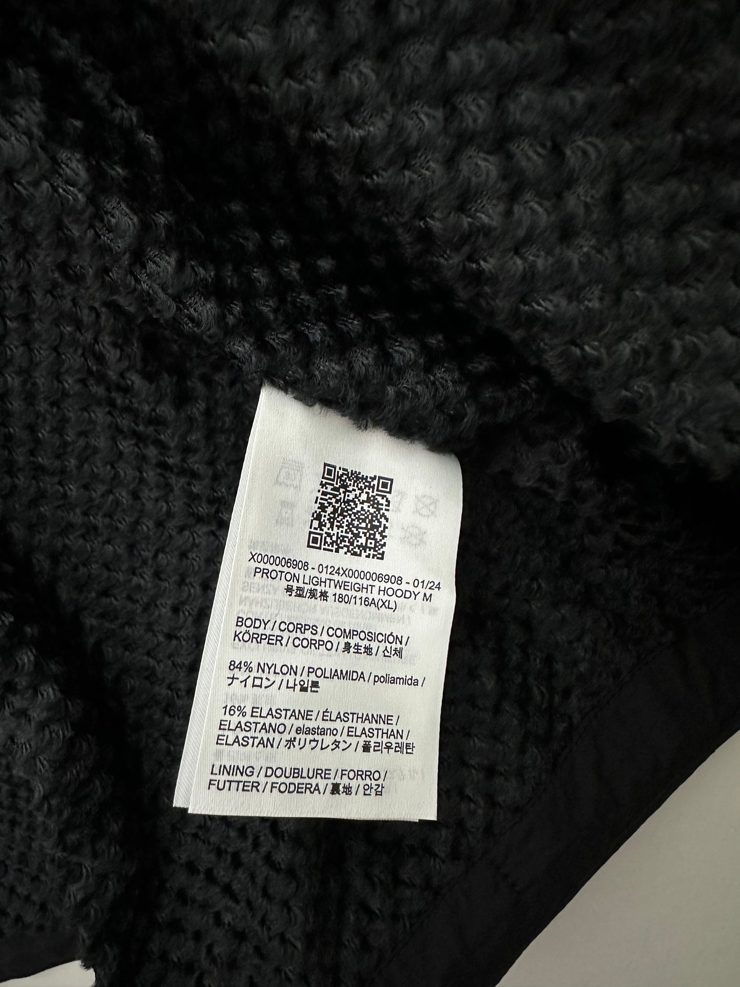 Arc’teryx Proton Lightweight Hoody Black Men’s XL Extra Large