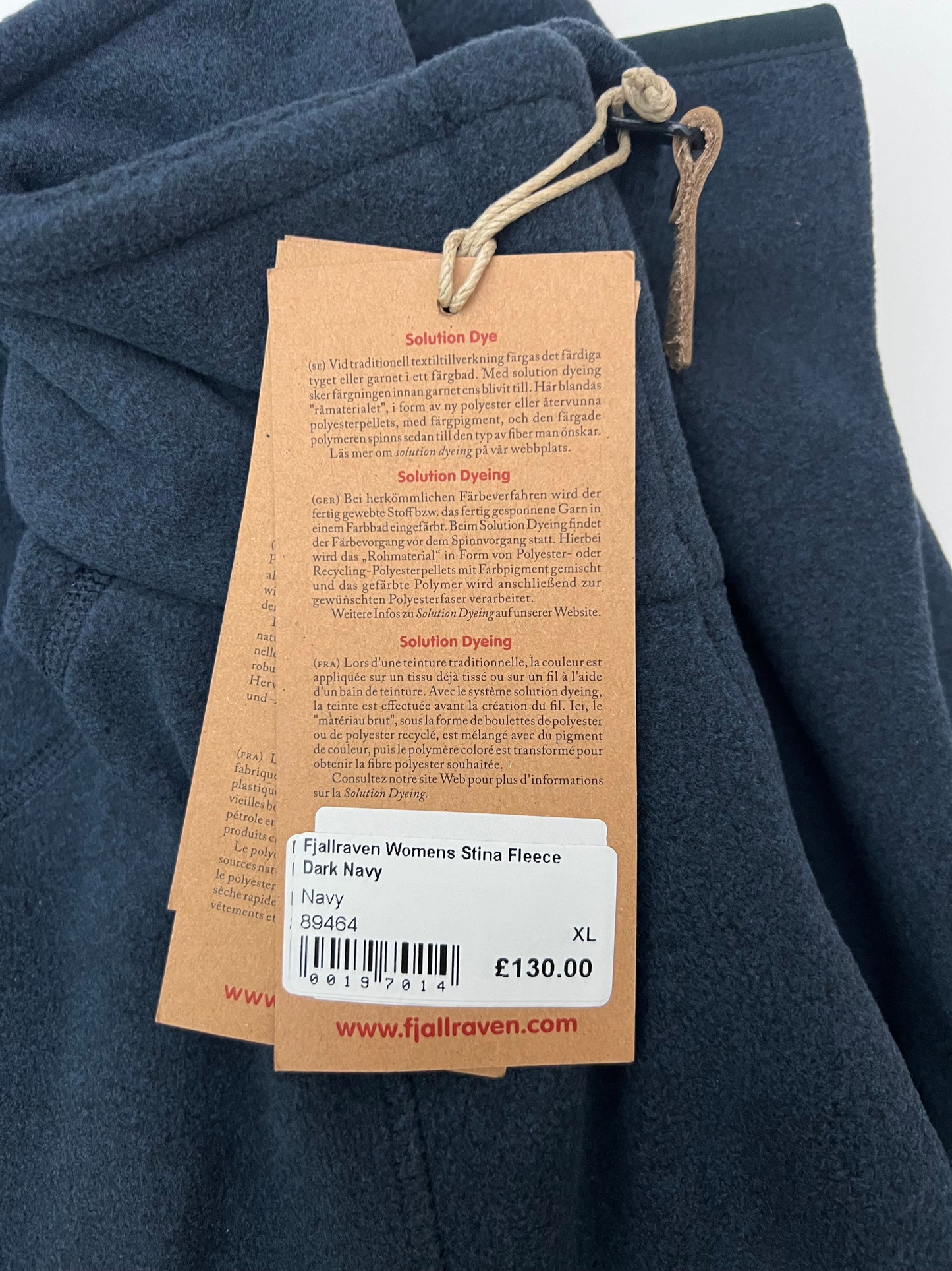 Fjallraven Stina Fleece Dark Navy Women’s XL Extra Large