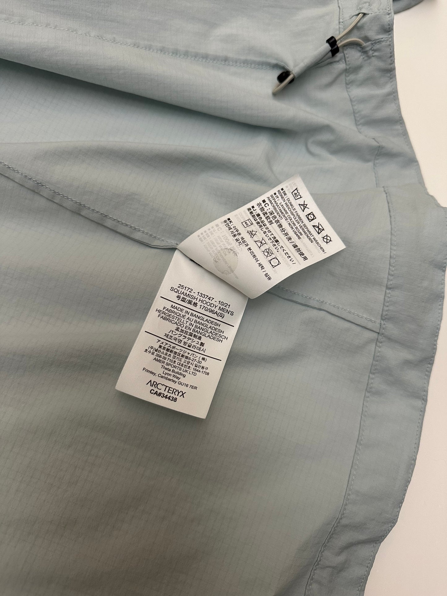Arc’teryx Squamish Hoody Ether Blue Men’s S Small