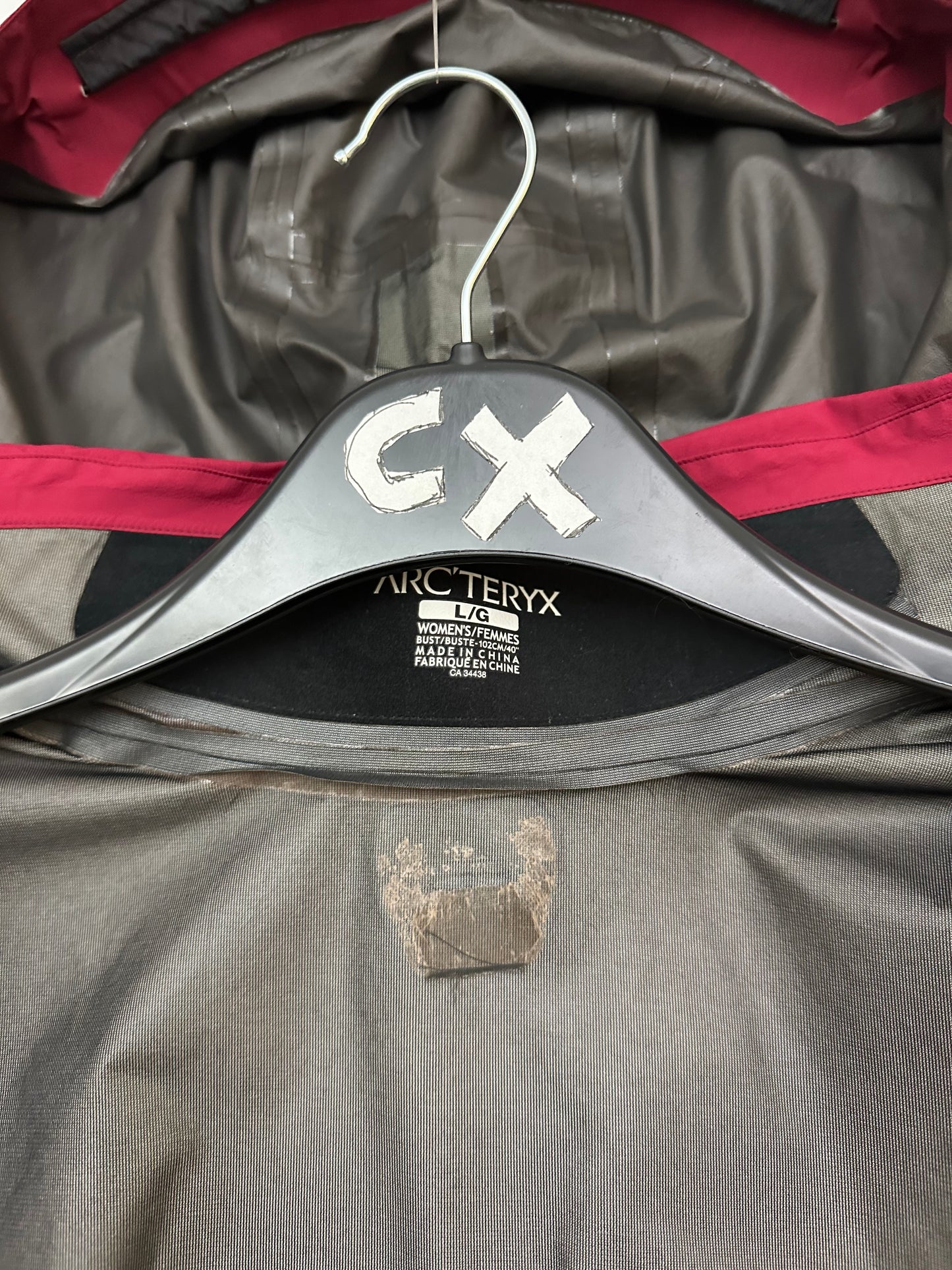 Arc’teryx Zeta LT Hybrid Jacket Red Women’s L Large Gore-Tex