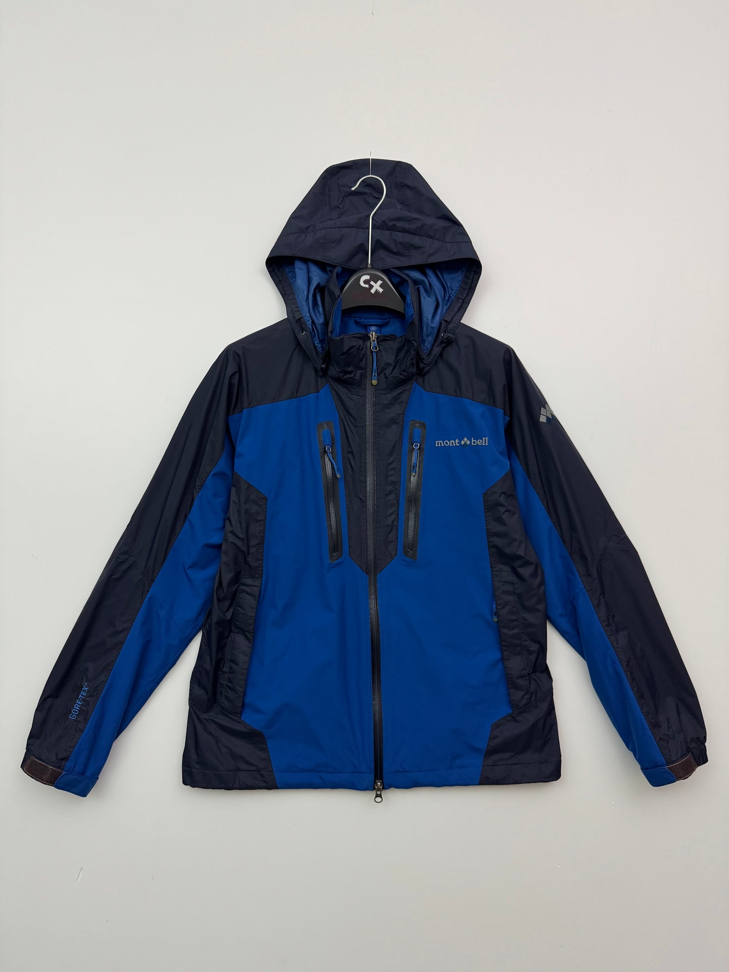 Montbell Rain Trekker Gore-Tex Jacket Men’s S Small Blue
