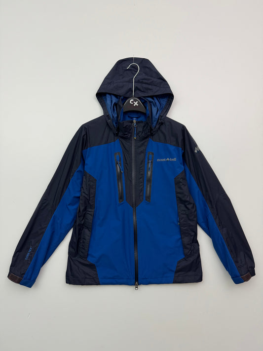 Montbell Rain Trekker Gore-Tex Jacket Men’s S Small Blue