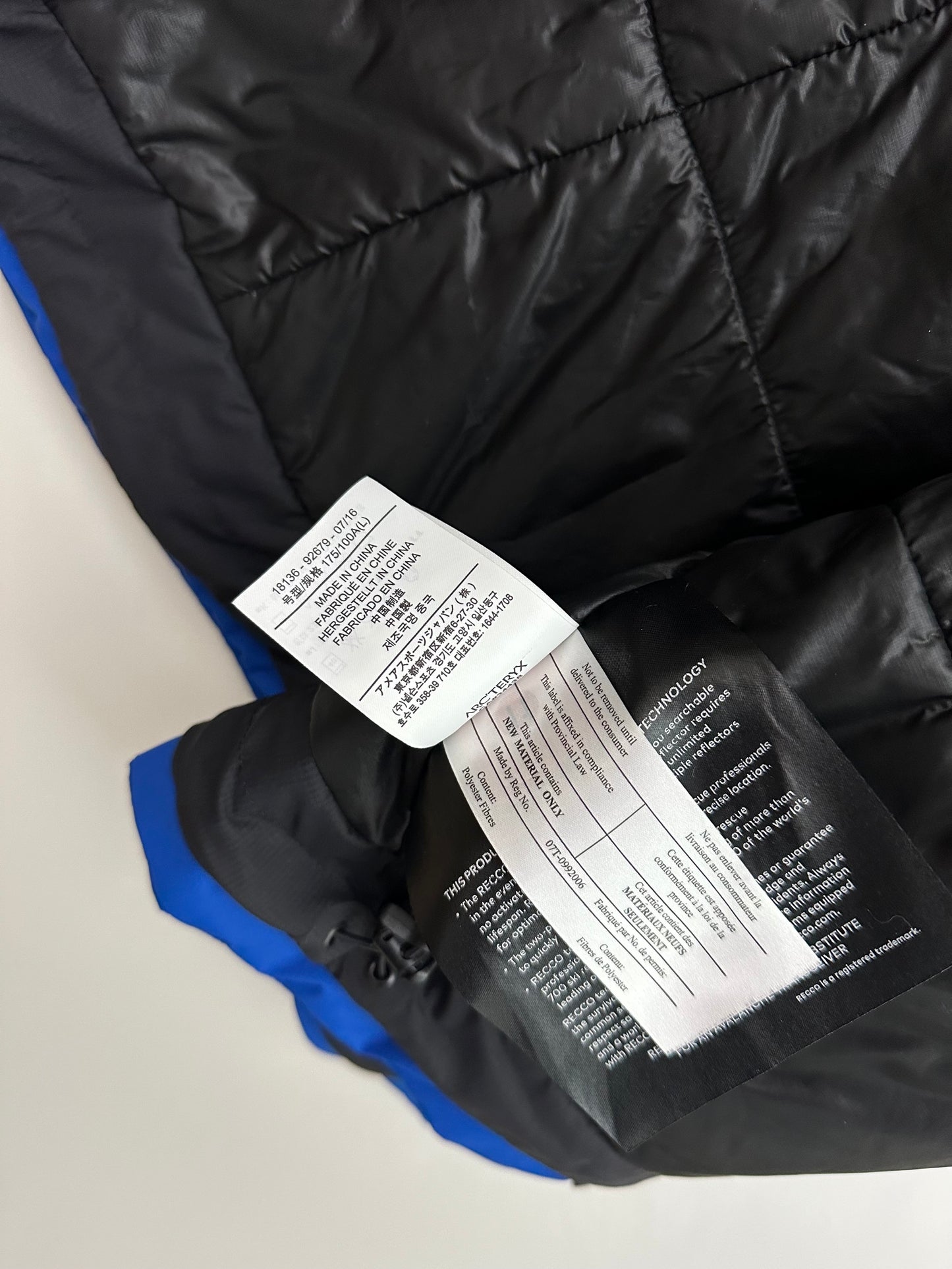 Arc’teryx Nadina Jacket Somerset Blue Women’s L Large Gore Thermium RECCO