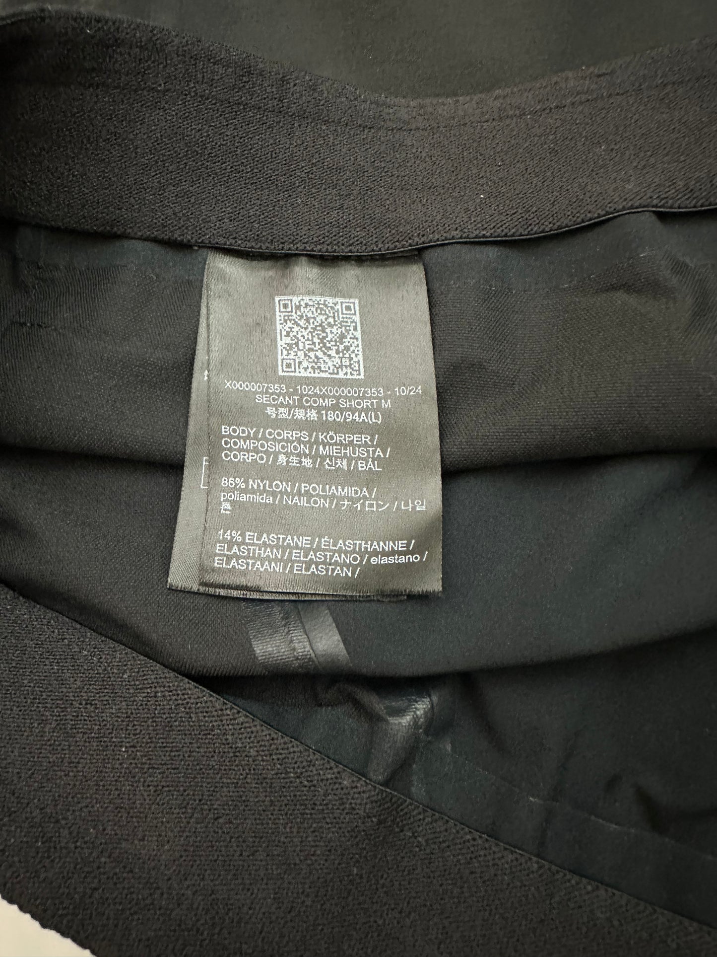 Arc’teryx Veilance Secant Comp Shorts Black Men’s L Large