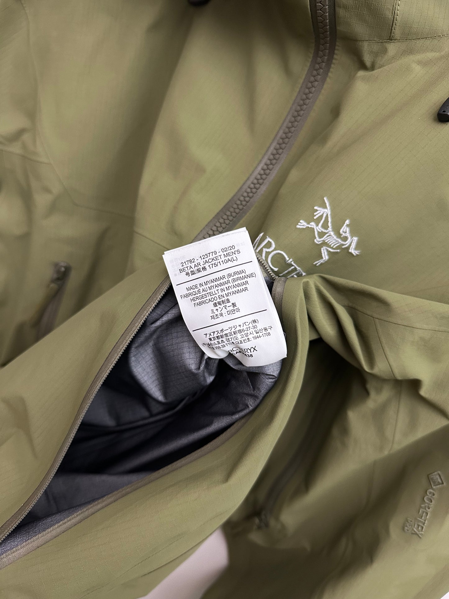 Arc’teryx Beta AR Jacket Green Men’s L Large Gore-Tex Pro