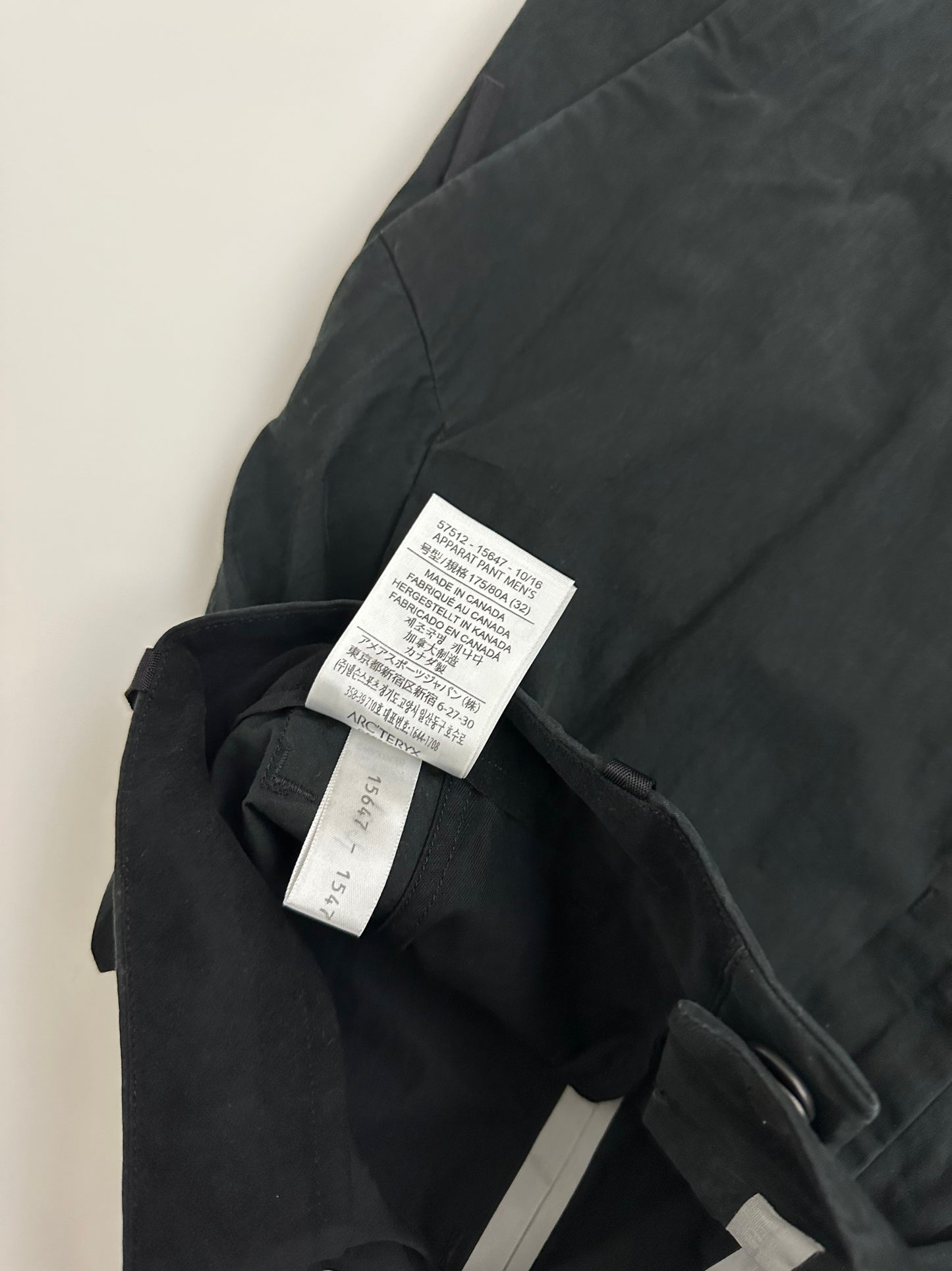 Arc'teryx Veilance Apparat Pant Black Men’s 32