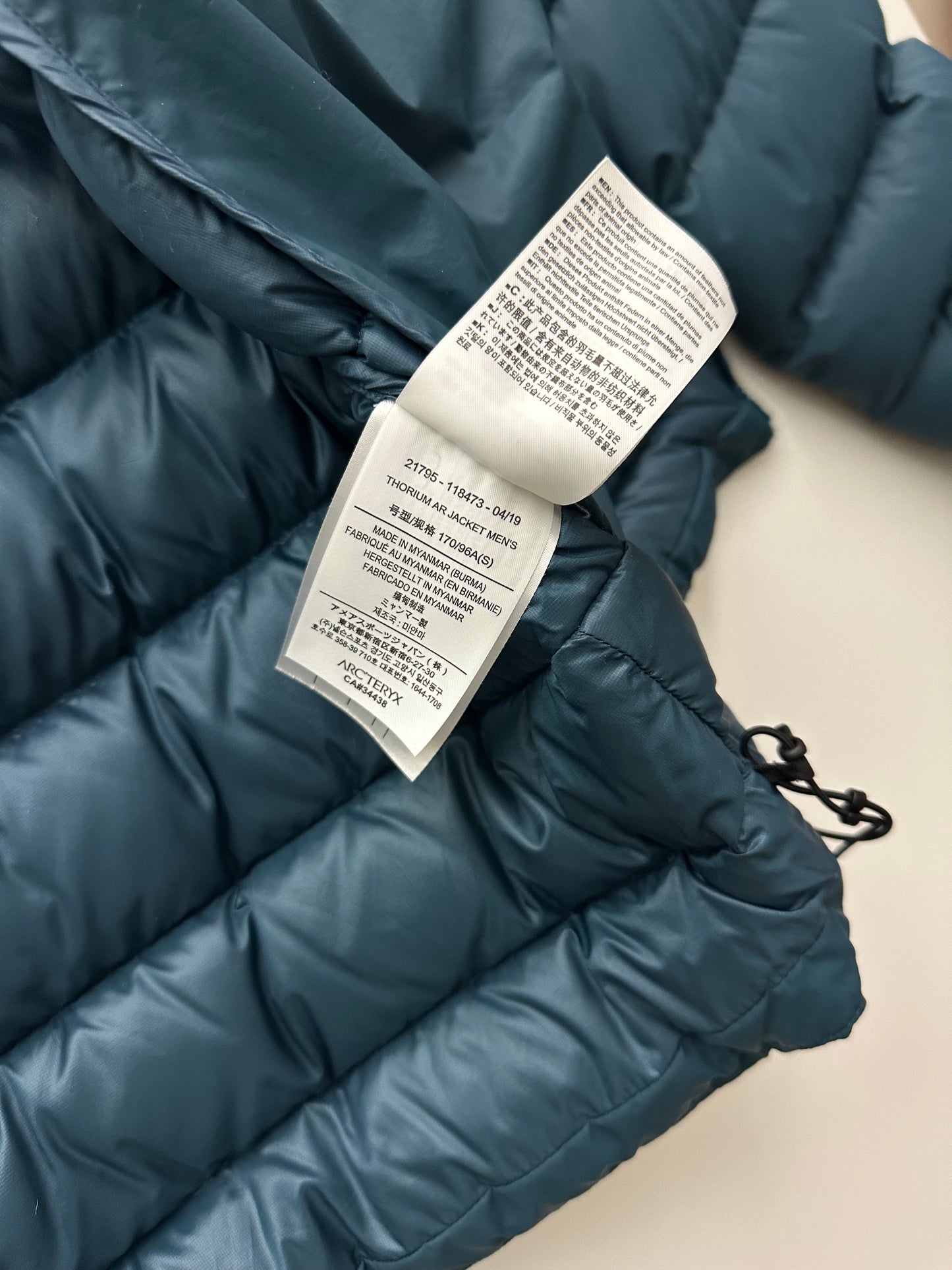 Arc’teryx Thorium AR Jacket Nereus Blue Men’s S Small