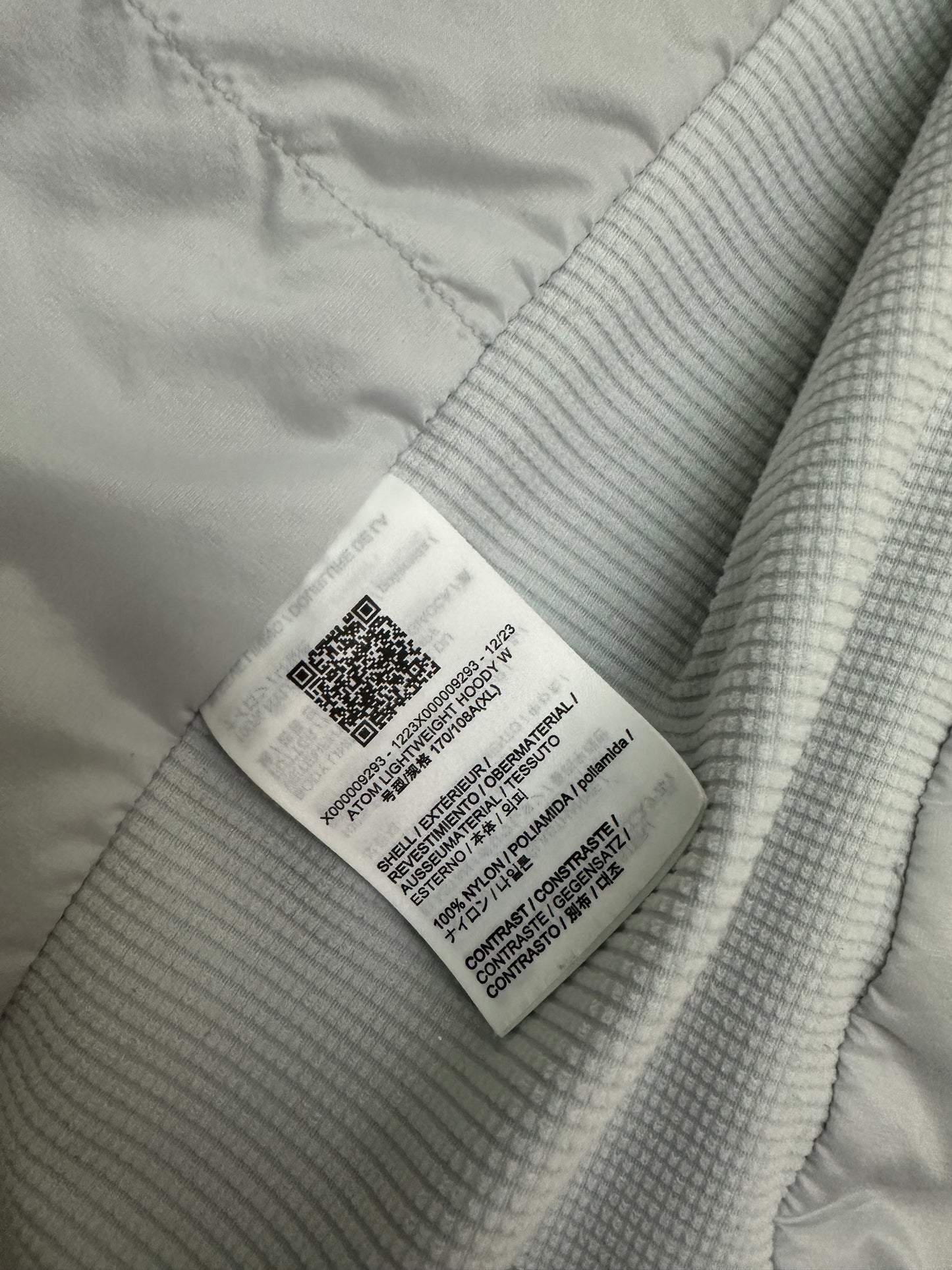 Arc’teryx Atom Lightweight Hoody Grey Women’s XL Extra Large