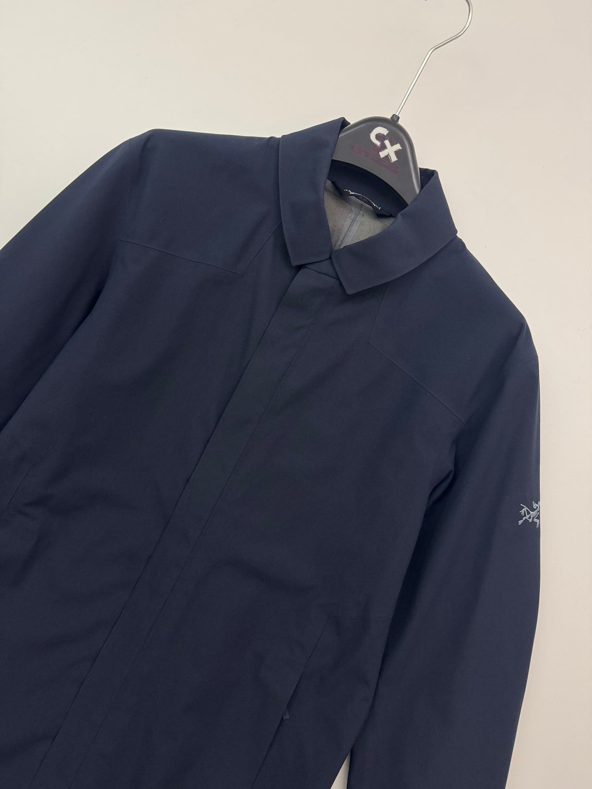 Arc'teryx Keppel Trench Coat Navy Blue Men's S Small Gore-Tex