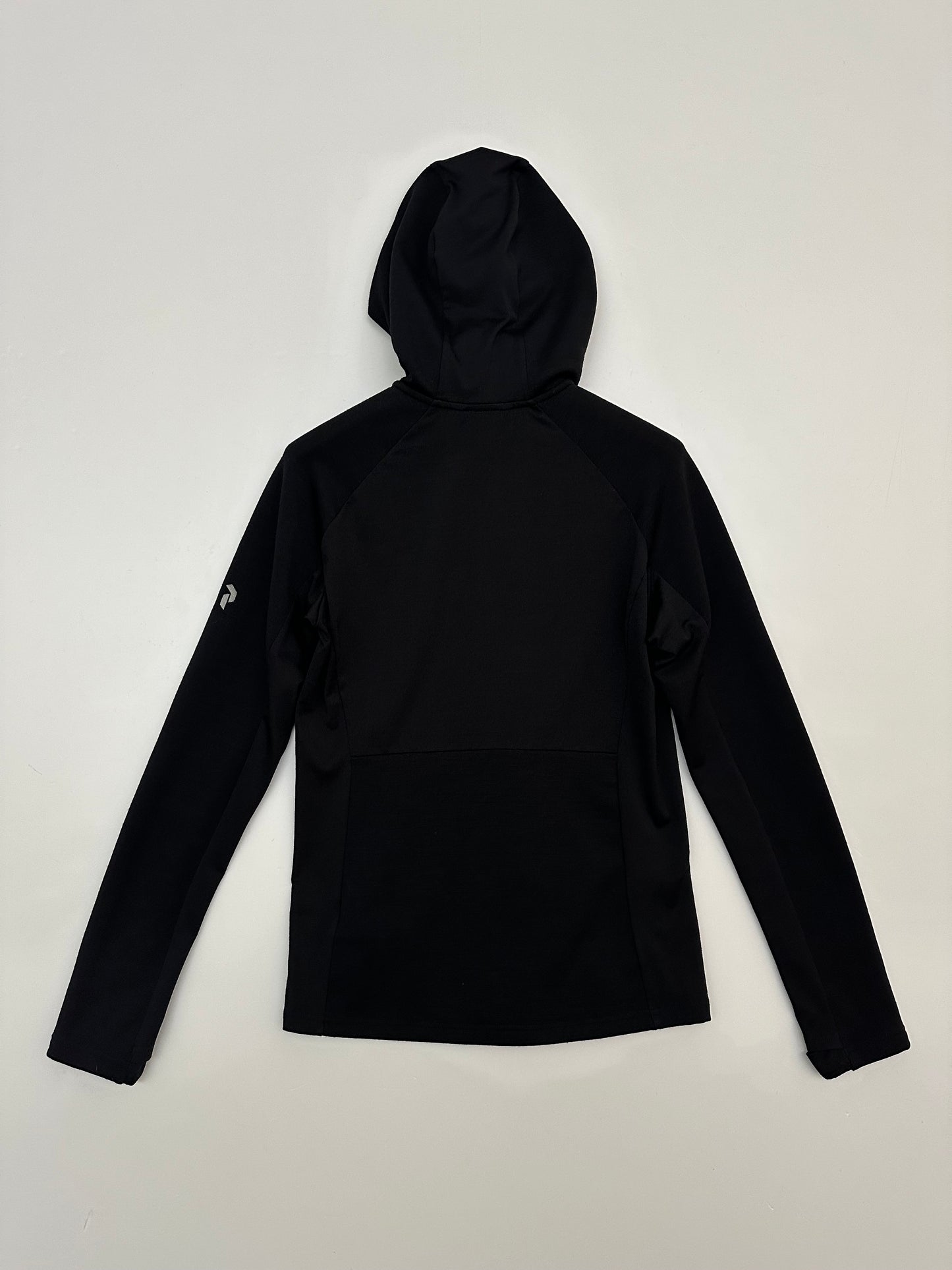 Peak Performance Vertical Mid Hood Fleece Jacket Black Men’s S Small