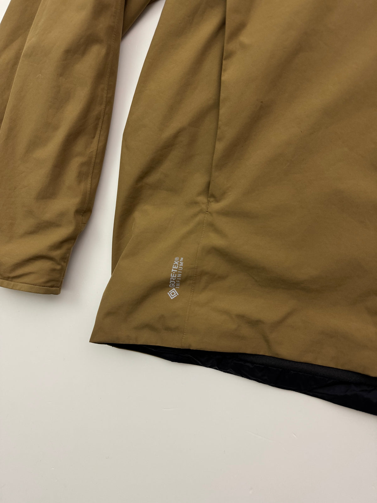 Arc'teryx Solano Jacket Brown Men's L Large Gore-Tex Infinium Shell
