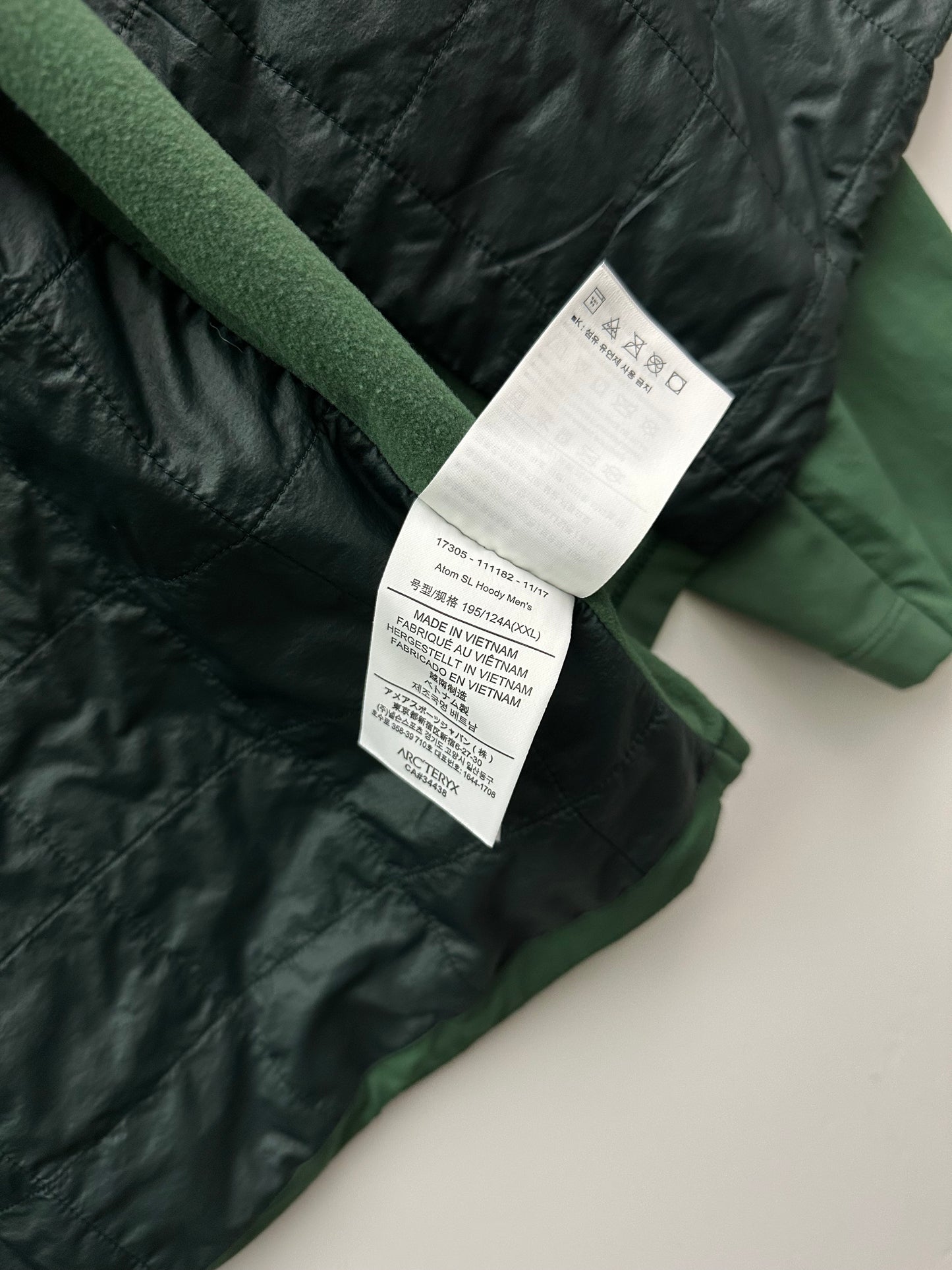 Arc’teryx Atom SL Hoody Green Men’s XXL
