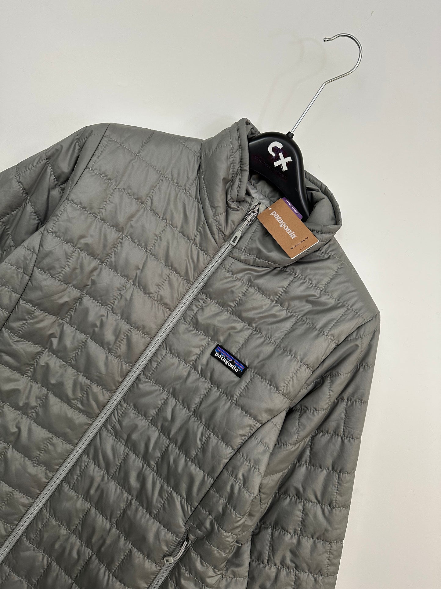 Patagonia Nano Puff Jacket Women's L Large Feather Grey