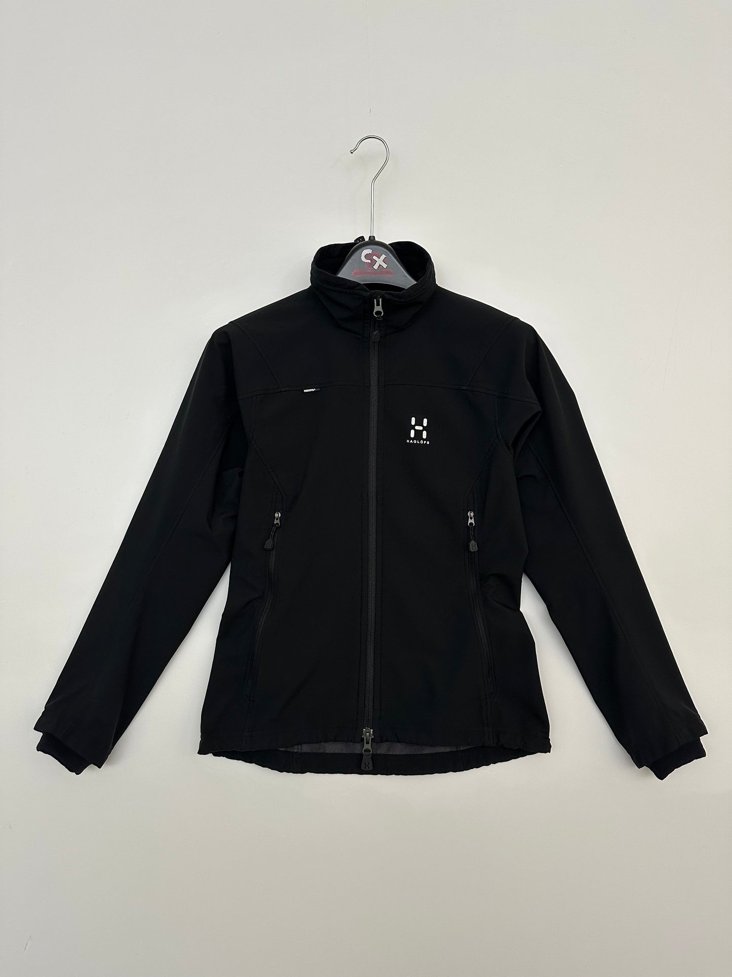 Haglöfs GORE-TEX Windstopper Softshell Jacket Black Full Zip Women’s XS