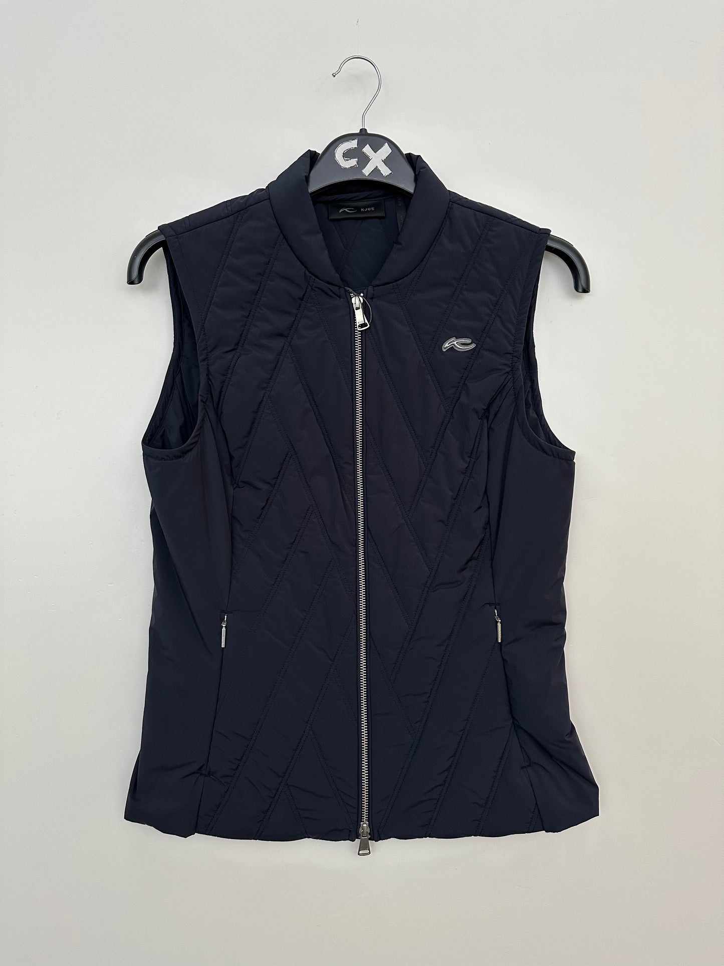 KJUS Bellavista Vest Women's 40 Black Insulated Golf Ski Gilet